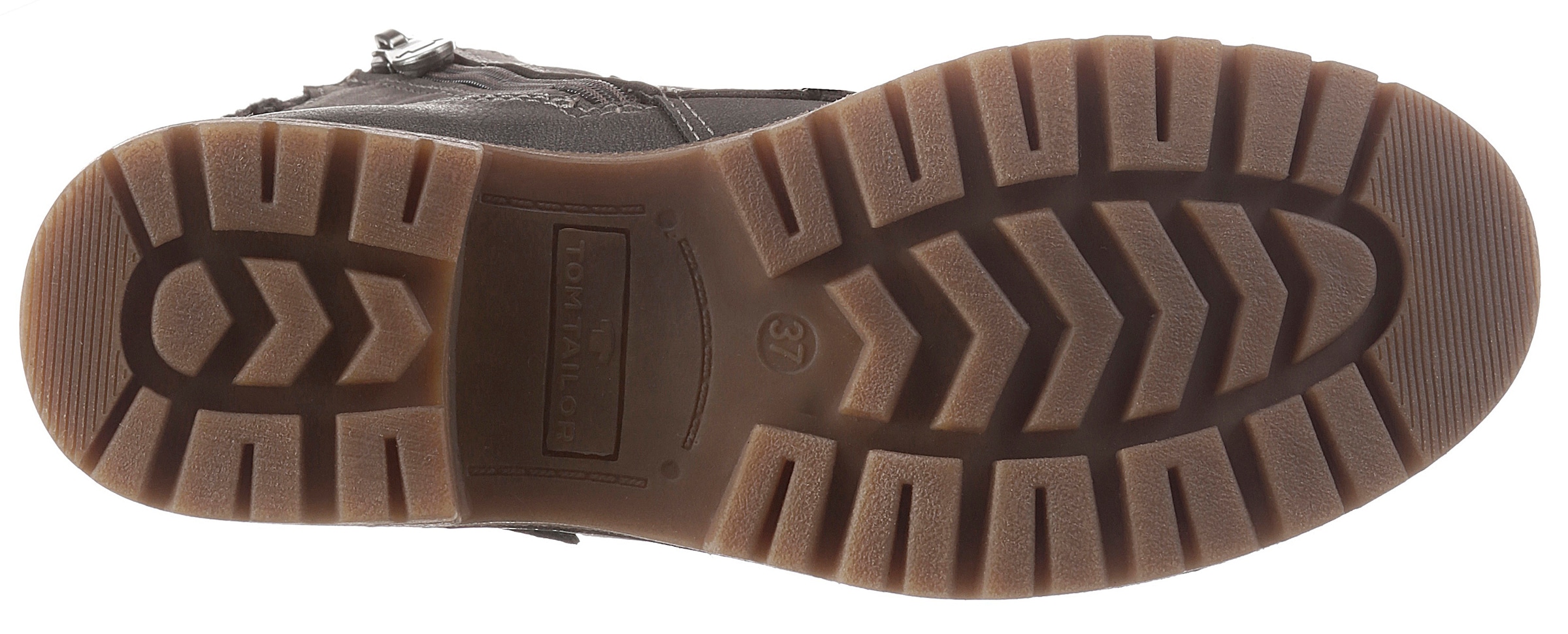 TOM TAILOR Schnürboots, mit Strickkragen