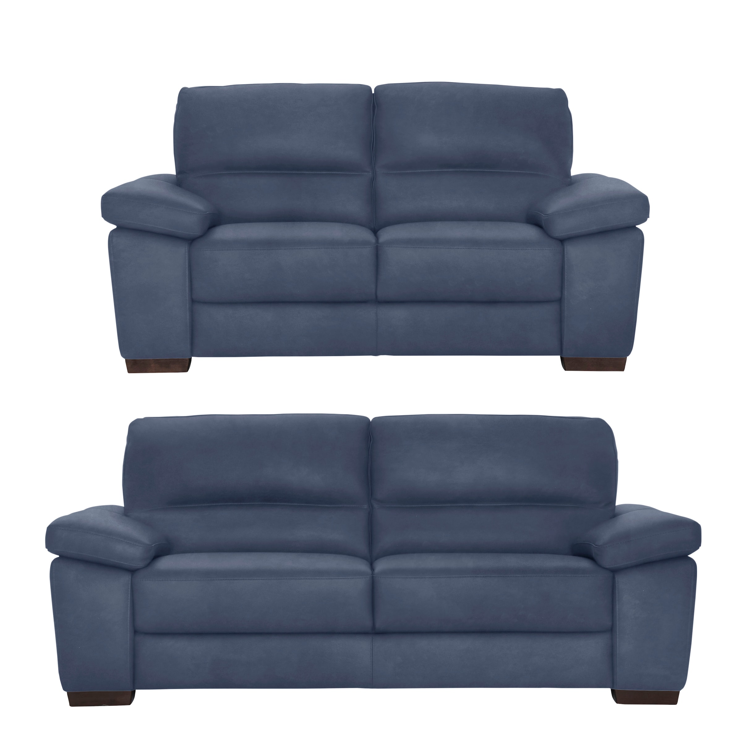 CALIA ITALIA Polstergarnitur »Gaia, hochwertige Garnitur aus 2-Sitzer & 3-Sitzer im edlen Design«, (Set, 2 tlg.), aus pflegeleichtem Luxus-Microfaser Ginevra Hydro Care