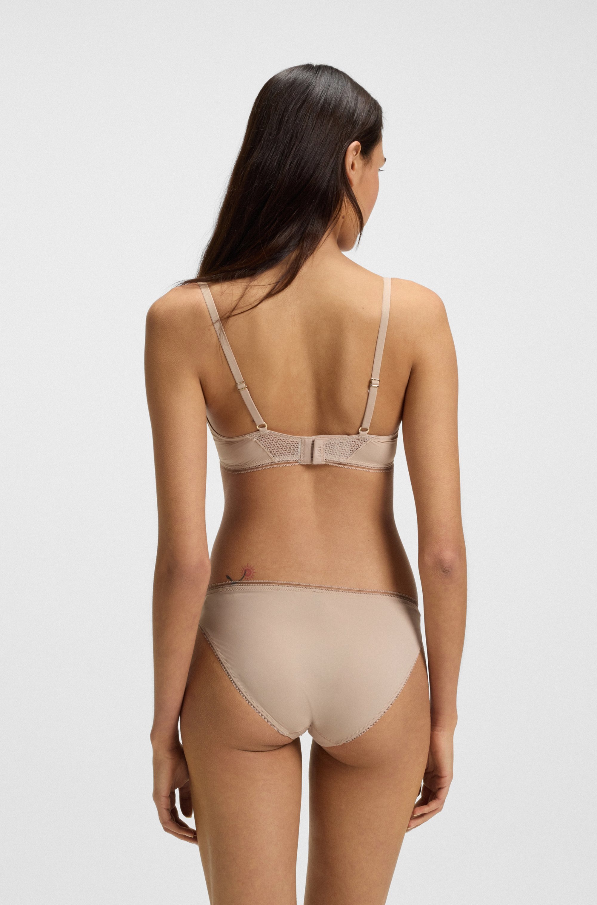 BOSS Slip »BRIEF B.PURE« mit Spitzeneinsatz