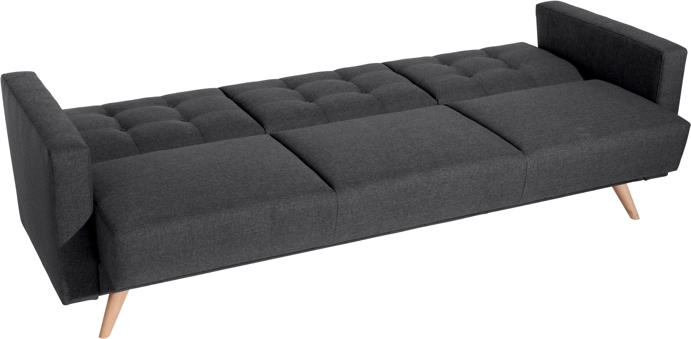 Max Winzer® 3-Sitzer »Julius Kippcouch mit komfortablem Federkern, klassisch und modern«, Schlafsofa, inklusive Bettfunktion & Bettkasten, Breite 224 cm