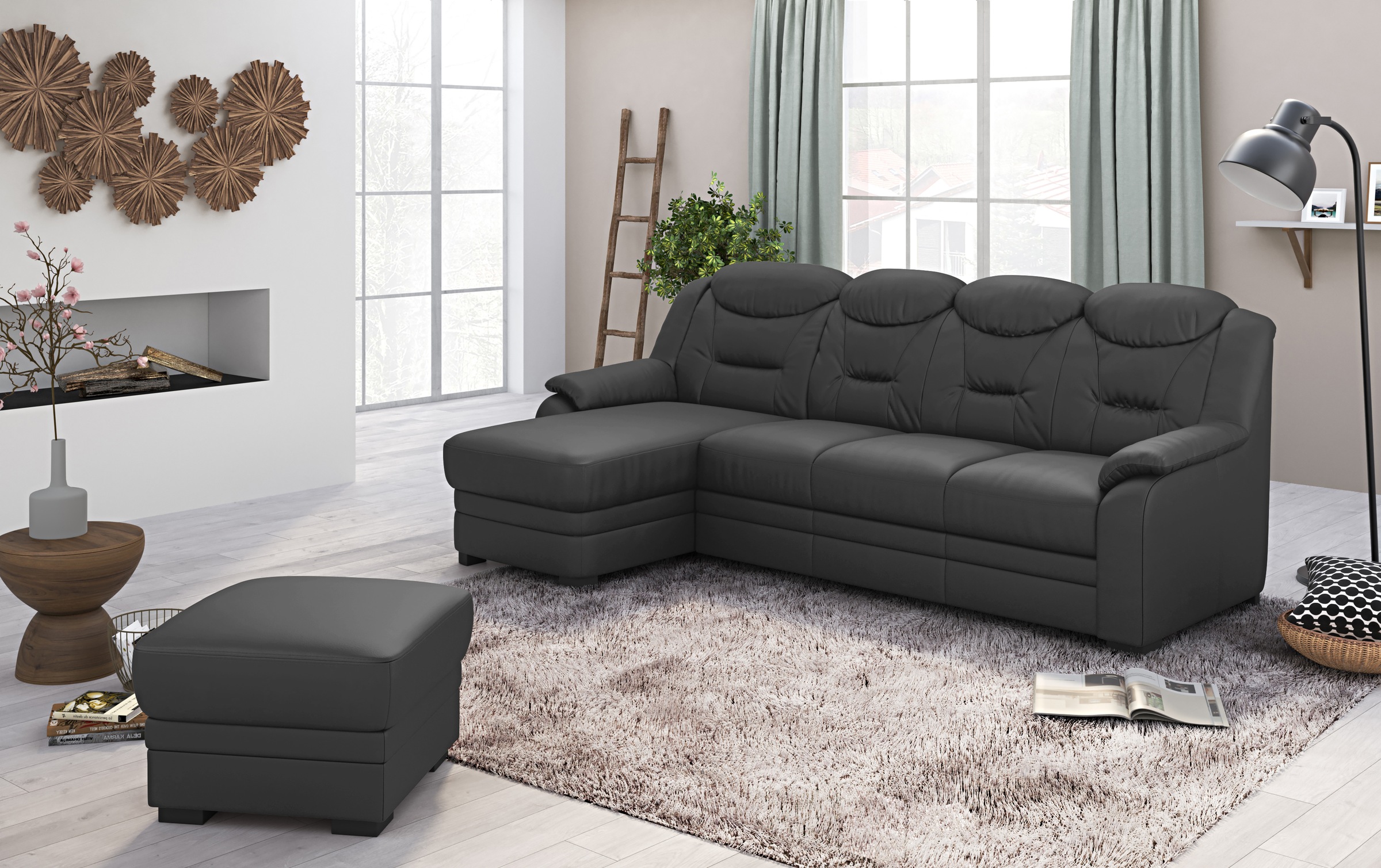 COTTA Ecksofa »Marcus L-Form«, wahlweise mit Bettfunktion