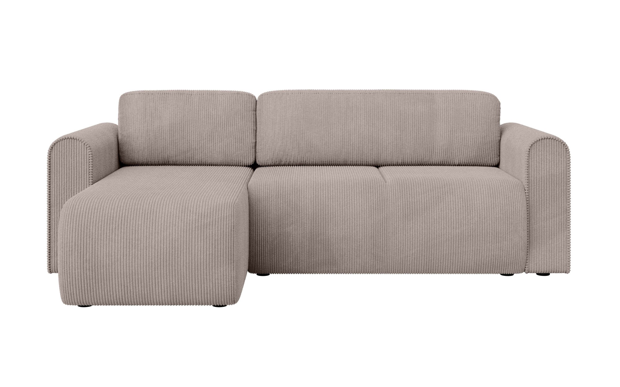 INOSIGN Ecksofa »Zacharia wahlweise Schlafsofa mit Bettkasten, B/T/H 250/166/86 cm«, L-Form mit Wellenunterfederung, Recamiere beidseitig montierbar