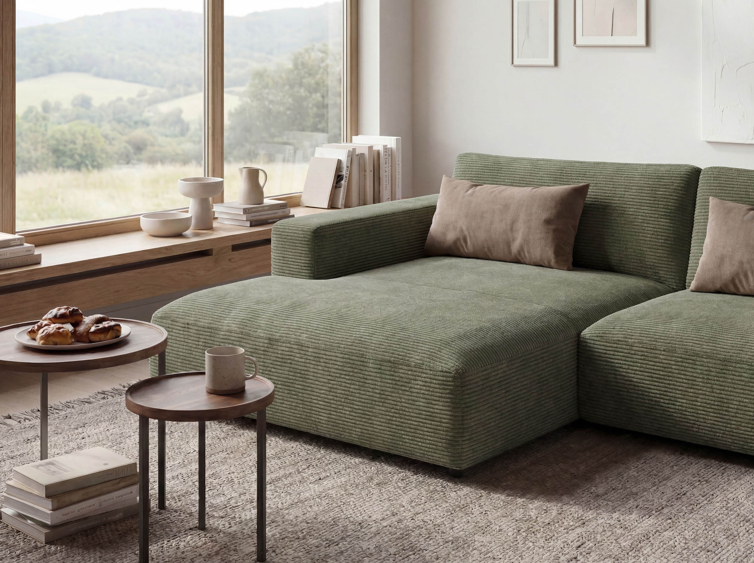 Musterring Ecksofa »MR LUCIA, Charakterstarker Lounge-Komfort von Musterring« XXL-Longchair, erstklassige Kammerkissen & zeitloser Look