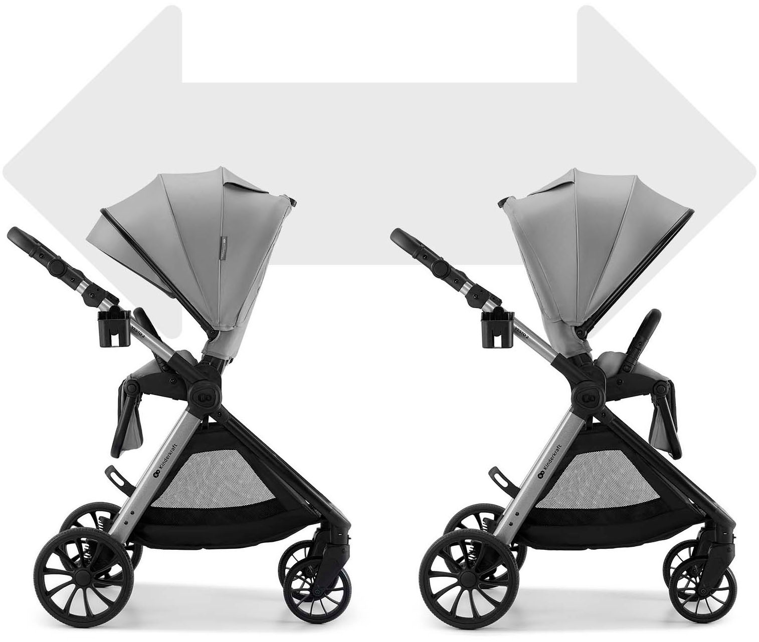 Kinderkraft Kombi-Kinderwagen »VESTO 2 - 2in1« 22 kg