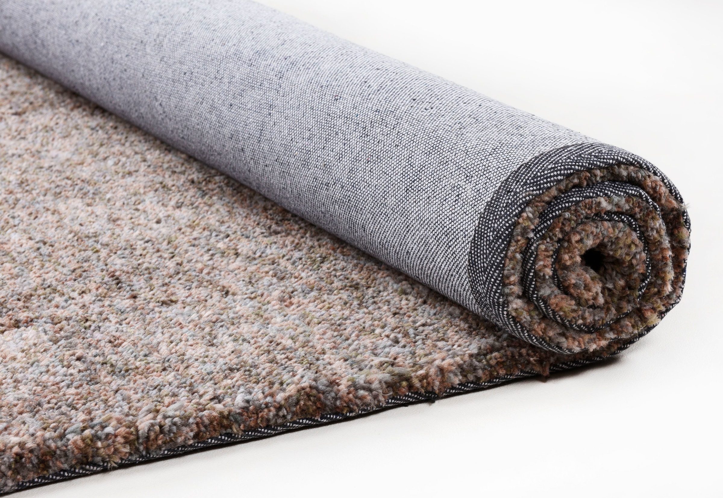 Sansibar Teppich »Munkmarsch Uni« rechteckig 20 mm Höhe meliert, 100% Polyester, besonders weich, Wohnzimmer, Schlafzimmer