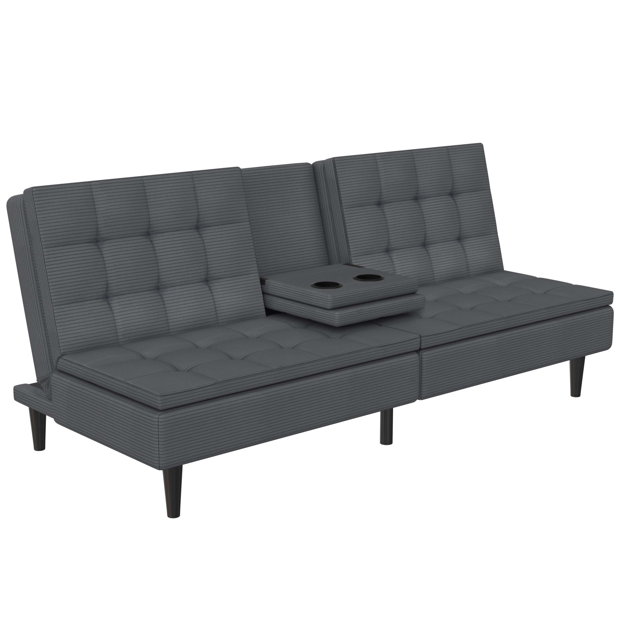 Dorel Home Schlafsofa »MAINE, Kinosofa mit Relax- und Bettfunktion, 2 Getränkehalter,«, Liegefläche 190 x 110 cm, in Cord