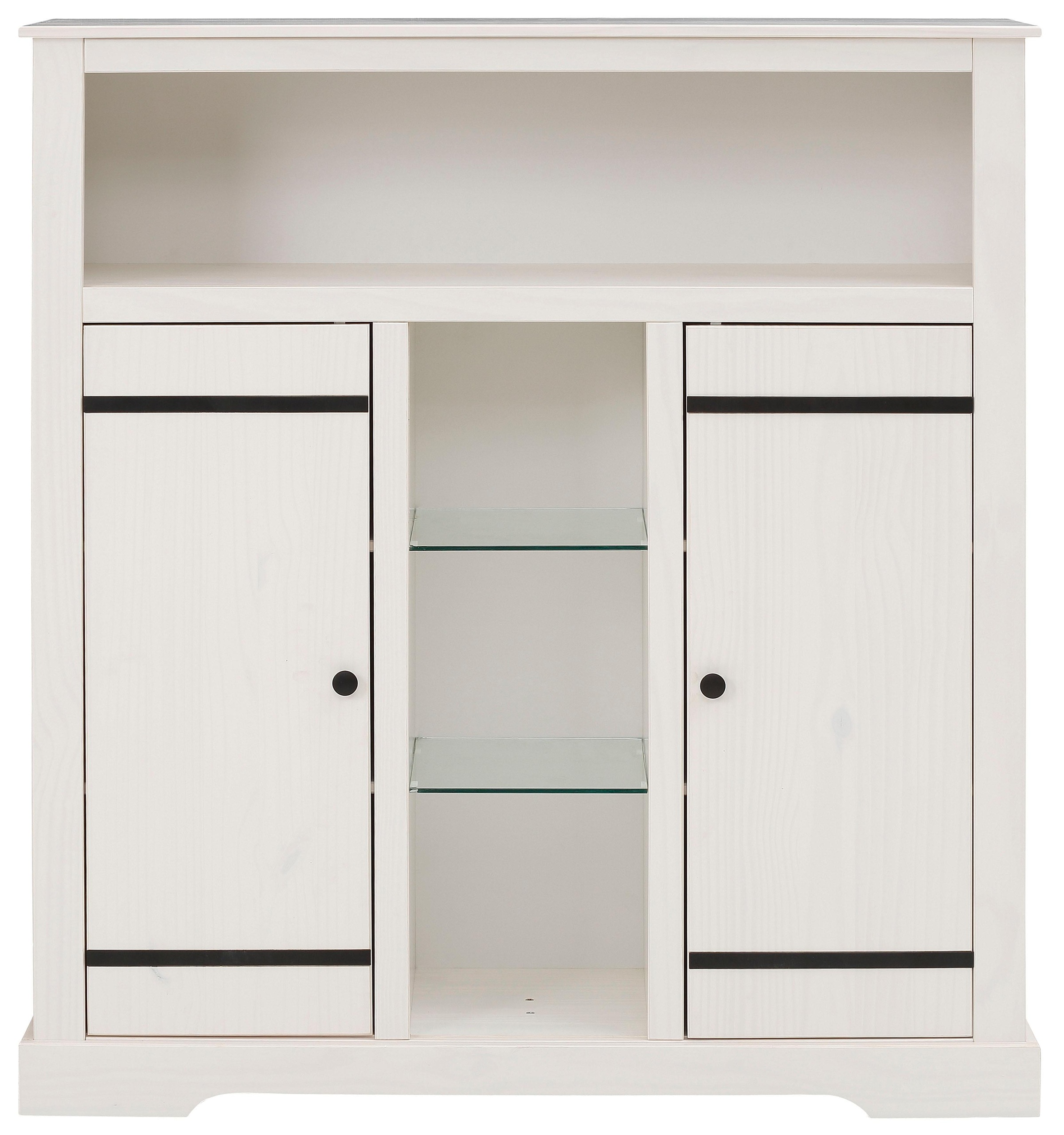 Home affaire Highboard, Stauraumschrank aus massivem Kiefernholz, Breite 120 cm