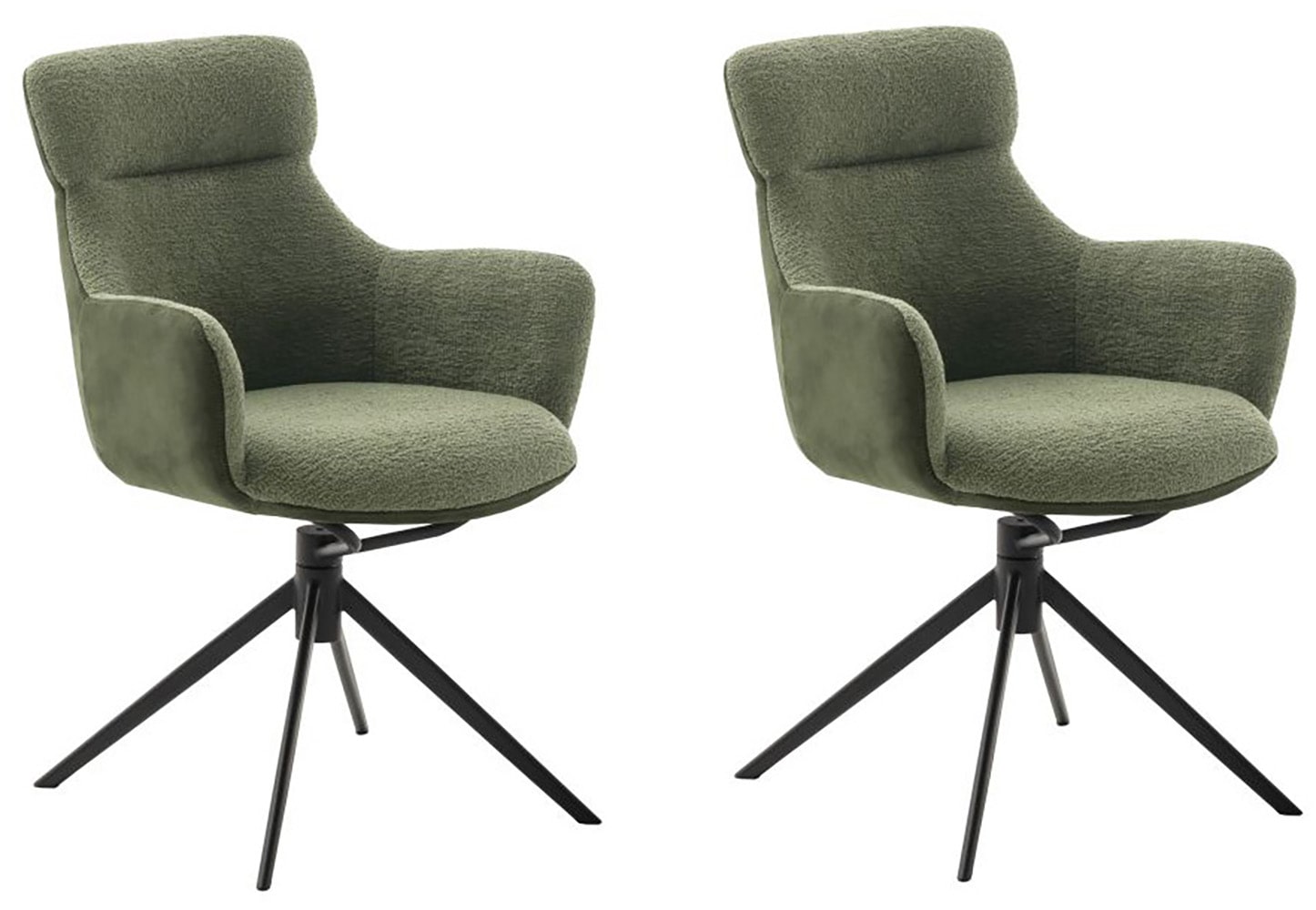MCA furniture Esszimmerstuhl, Feingewebe, (2er-Set), drehbar 360°, Dreh- & günstig online kaufen