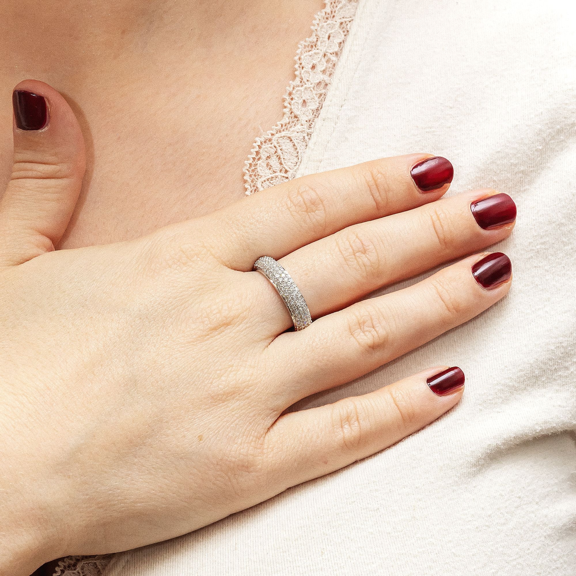 Diamonds by Ellen K. Fingerring »Gold 585 mit 90x Diamant zus. 0,50ct.«