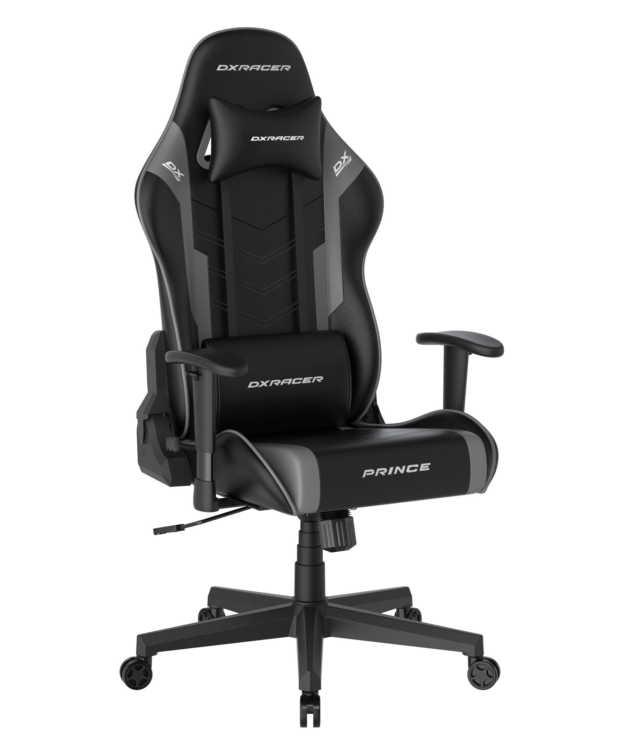 DXRacer Gaming-Stuhl »Prince Gaming Chair Regular L, PVC, schwarz grau« günstig online kaufen