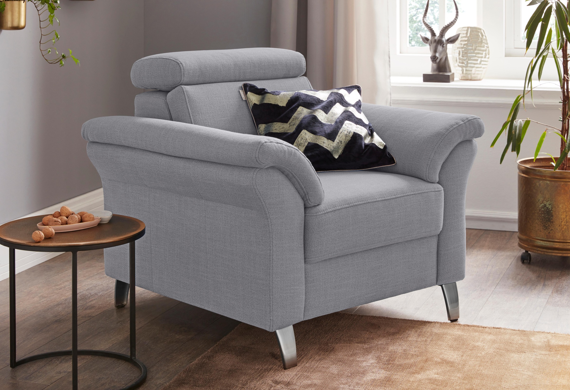 sit&more Sessel "Arngast" inklusive Federkern und Kopfteilverstellung günstig online kaufen