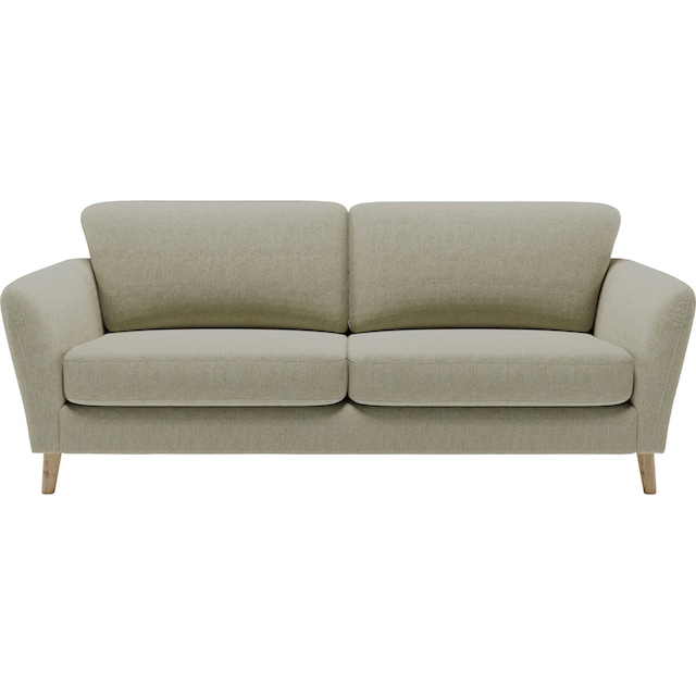 Home affaire 3-Sitzer »MARSEILLE Sofa 206 cm«, mit Massivholzbeinen aus  Eiche, verschiedene Bezüge und Farbvarianten auf Rechnung bestellen