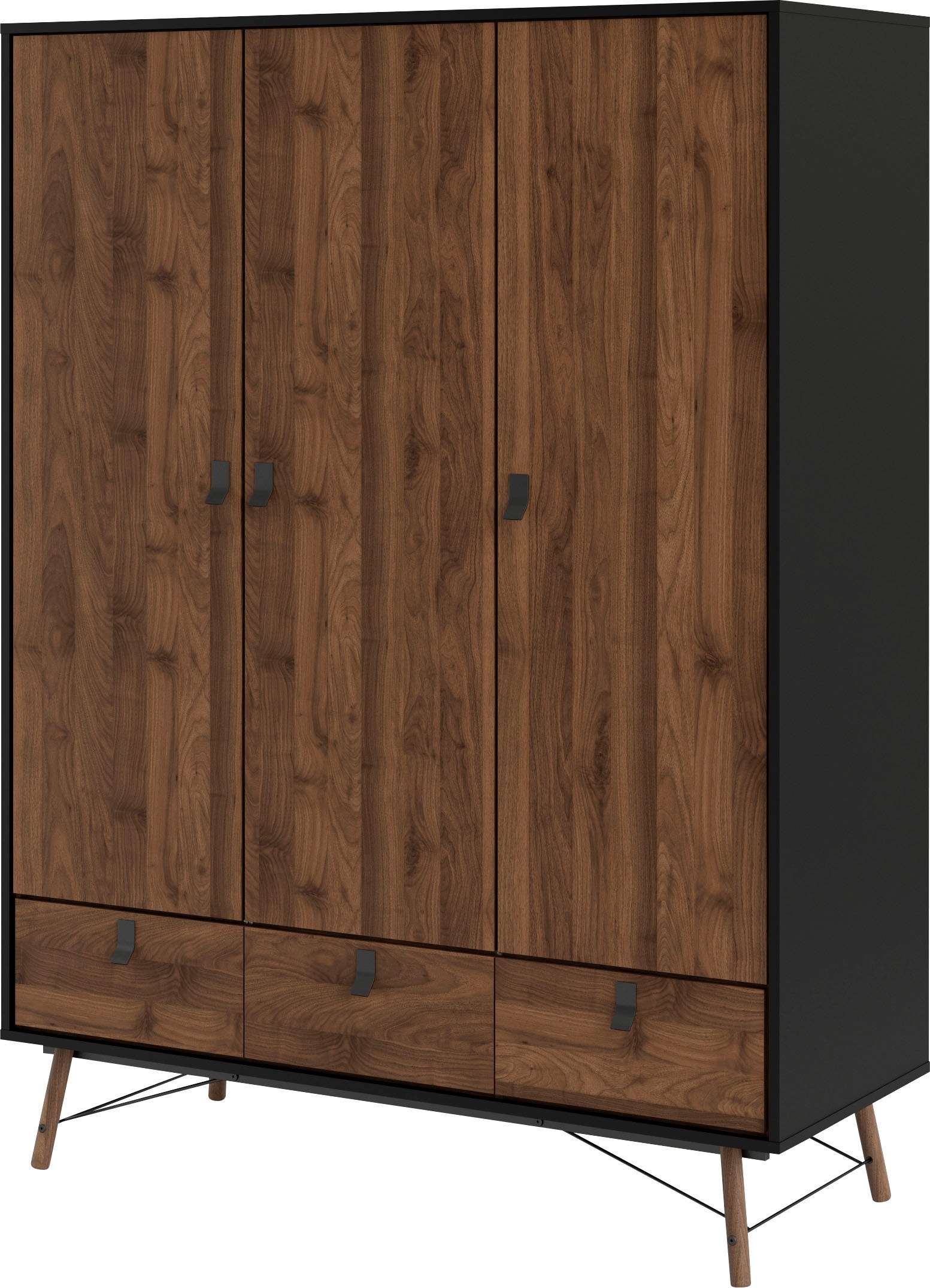 andas Kleiderschrank »RY«, mit 3 Türen und 3 Schubladen, Breite/Höhe 150/200 cm