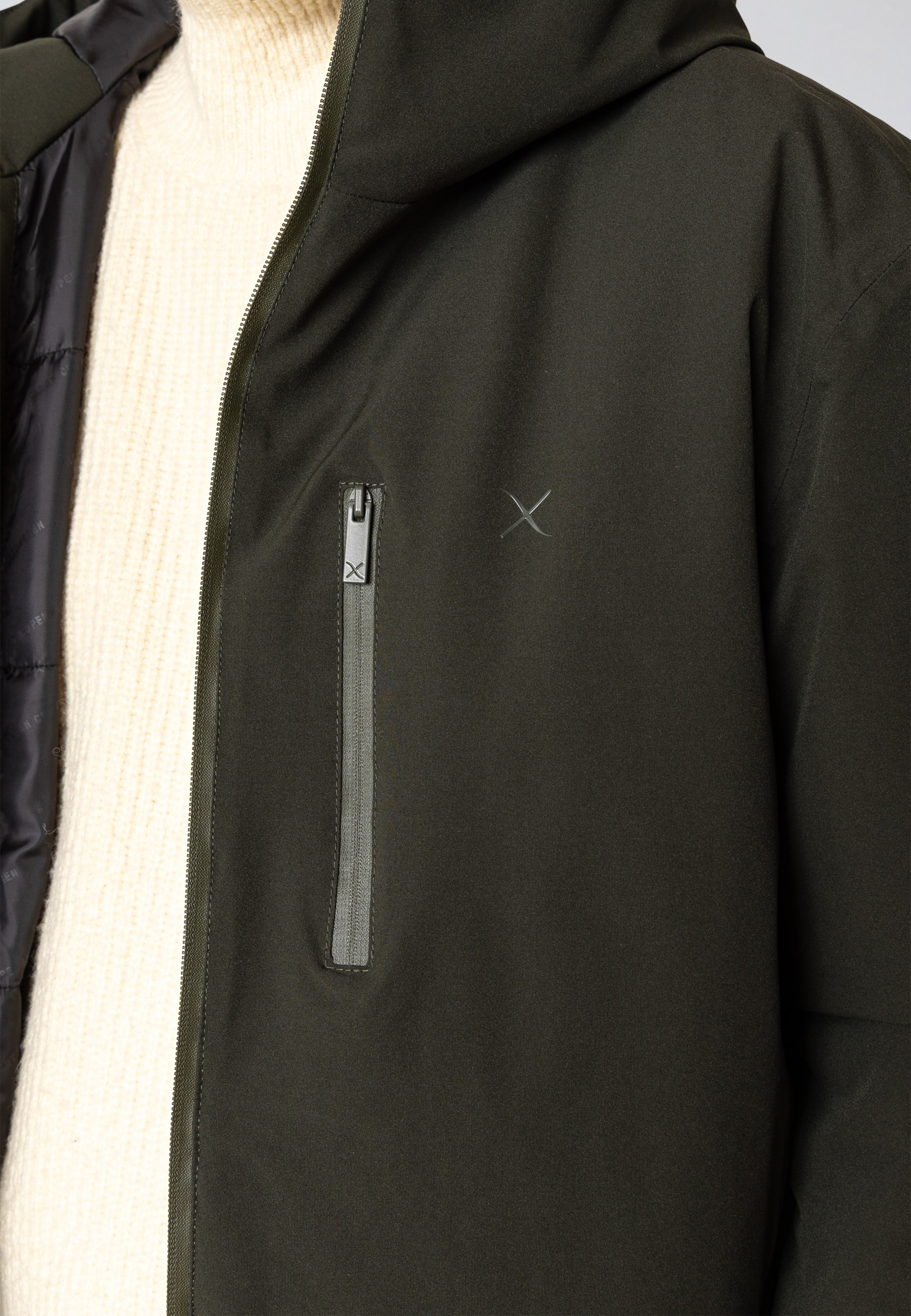 Clean Cut Copenhagen Winterjacke »Clean Cut Copenhagen Mathias Coat« 1 Stk. tlg. mit Kapuze