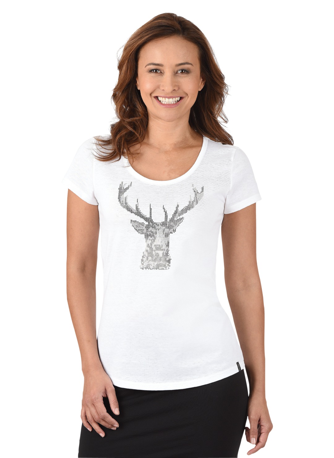 Trigema T-Shirt »TRIGEMA T-Shirt Glitzer-Hirsch« kaufen
