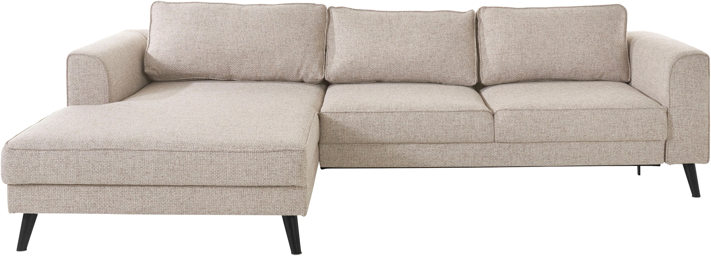 INOSIGN Ecksofa "Lumber Jack, elegant und bequem, Breite 280, hoher Fuß, L- günstig online kaufen