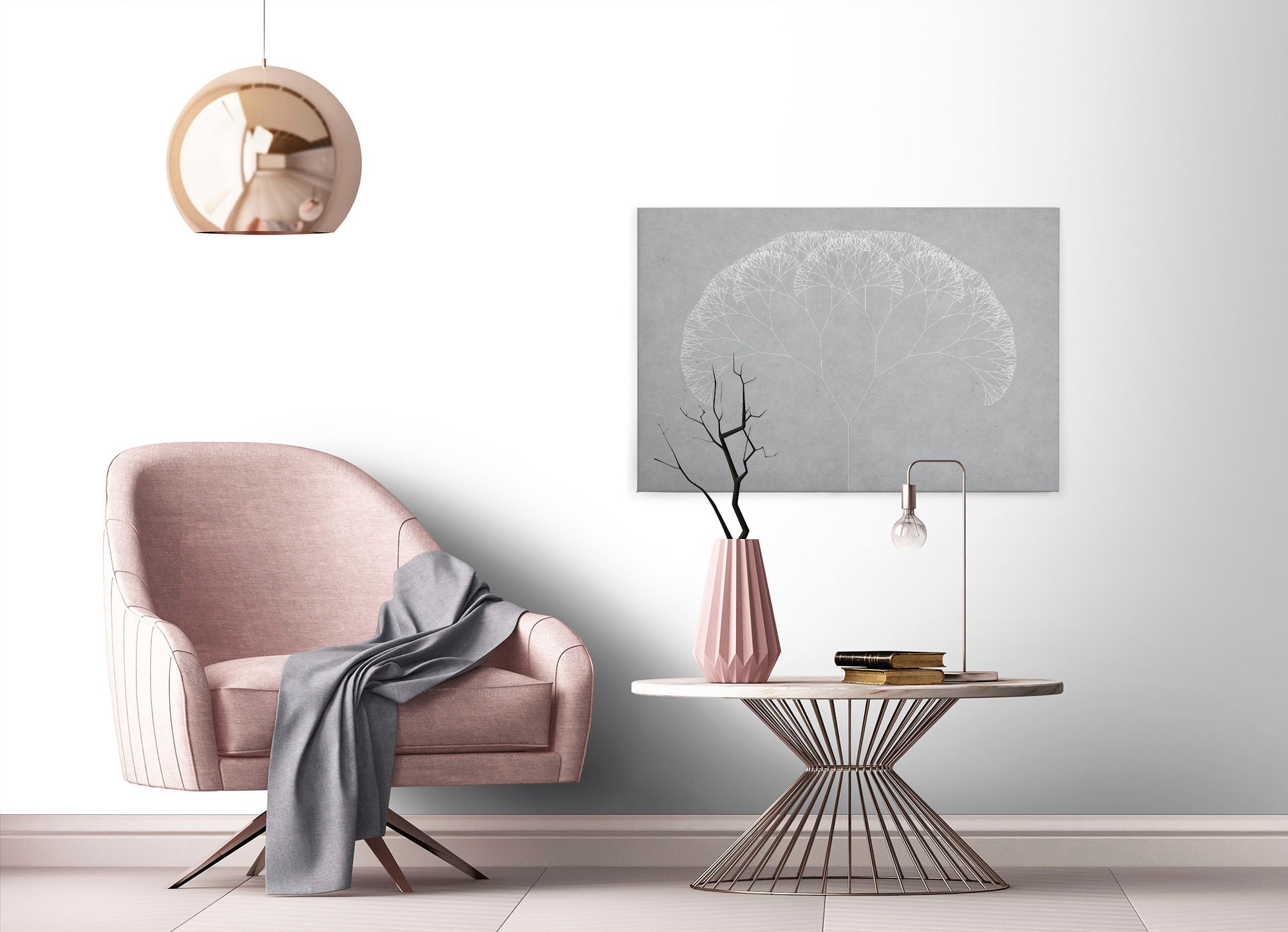 A.S. Création Leinwandbild »trees 4«, Kunst-Abstrakt-Kinder, (1 St.), Keilrahmen Bild Baum Grafisch Leinwand-Bild Wohnzimmer modern Wandbild