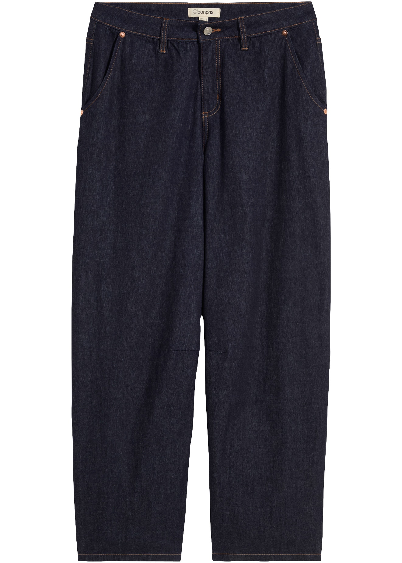 bonprix Stretch-Jeans mit Stretch-Anteil, lockere Passform, verkürzte Balloon Leg