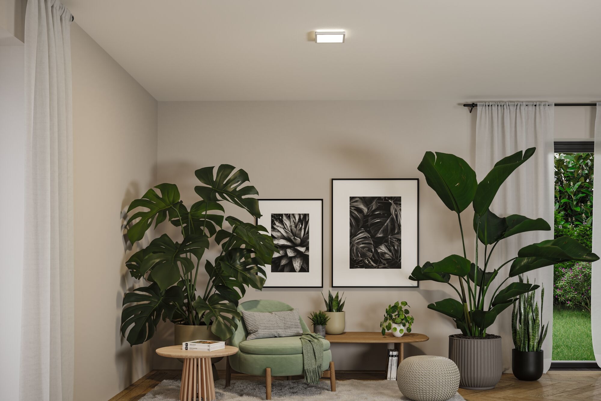 Paulmann LED Panel »Atria Shine IP44 eckig 190x190mm 8W 1160lm 3000 - 6500K« LED-Modul 1 Stk. Tageslichtweiß Farbwechsler