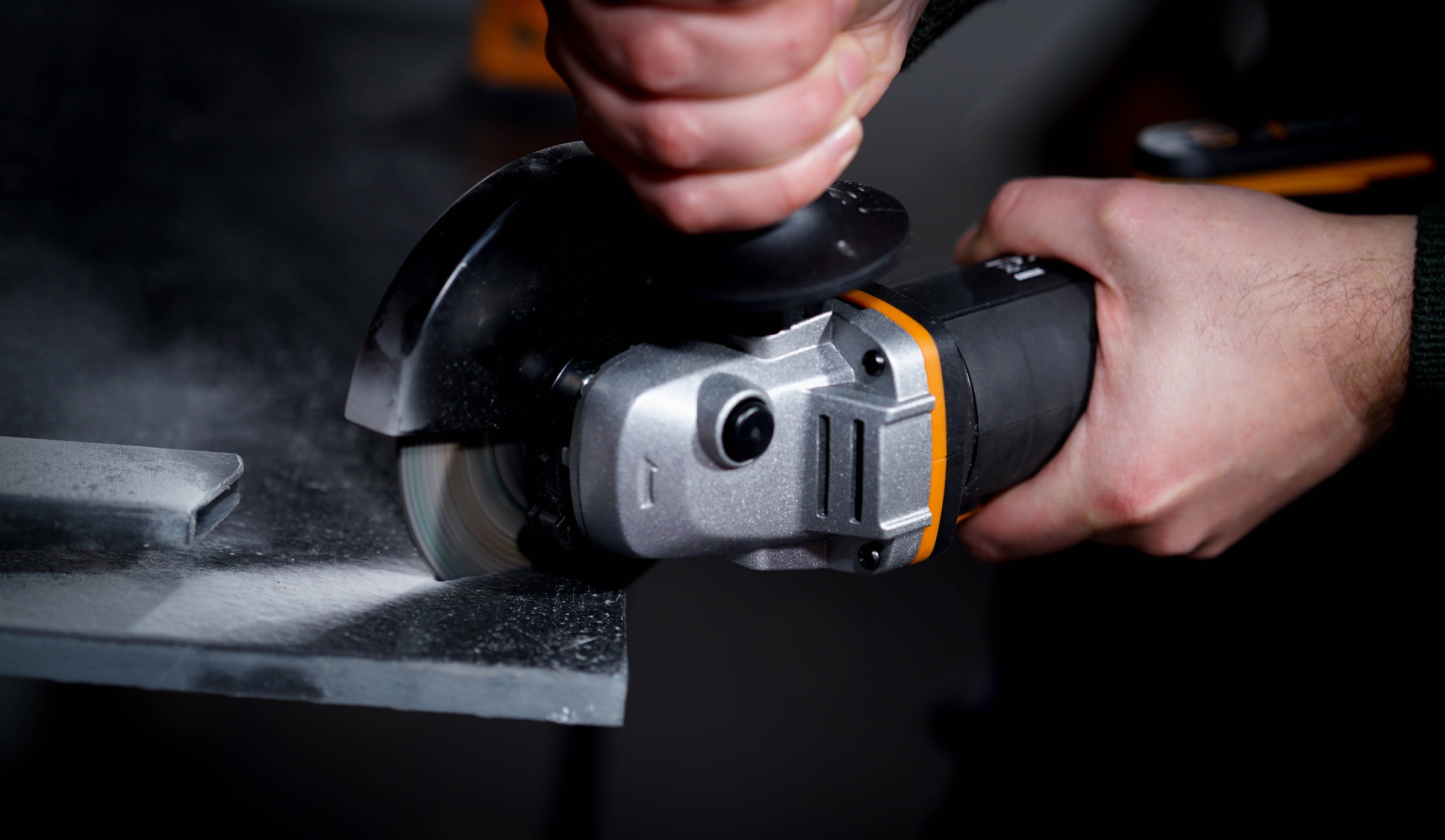 Worx Akku-Winkelschleifer »WX803.9«, 125 mm Scheiben, 2-Position Handgriff, ohne Akku & Ladegerät