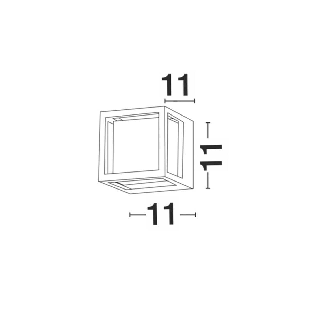 Nova Luce Außen-Wandleuchte »AGOSTO« LED-Modul 1 Stk. Warmweiß