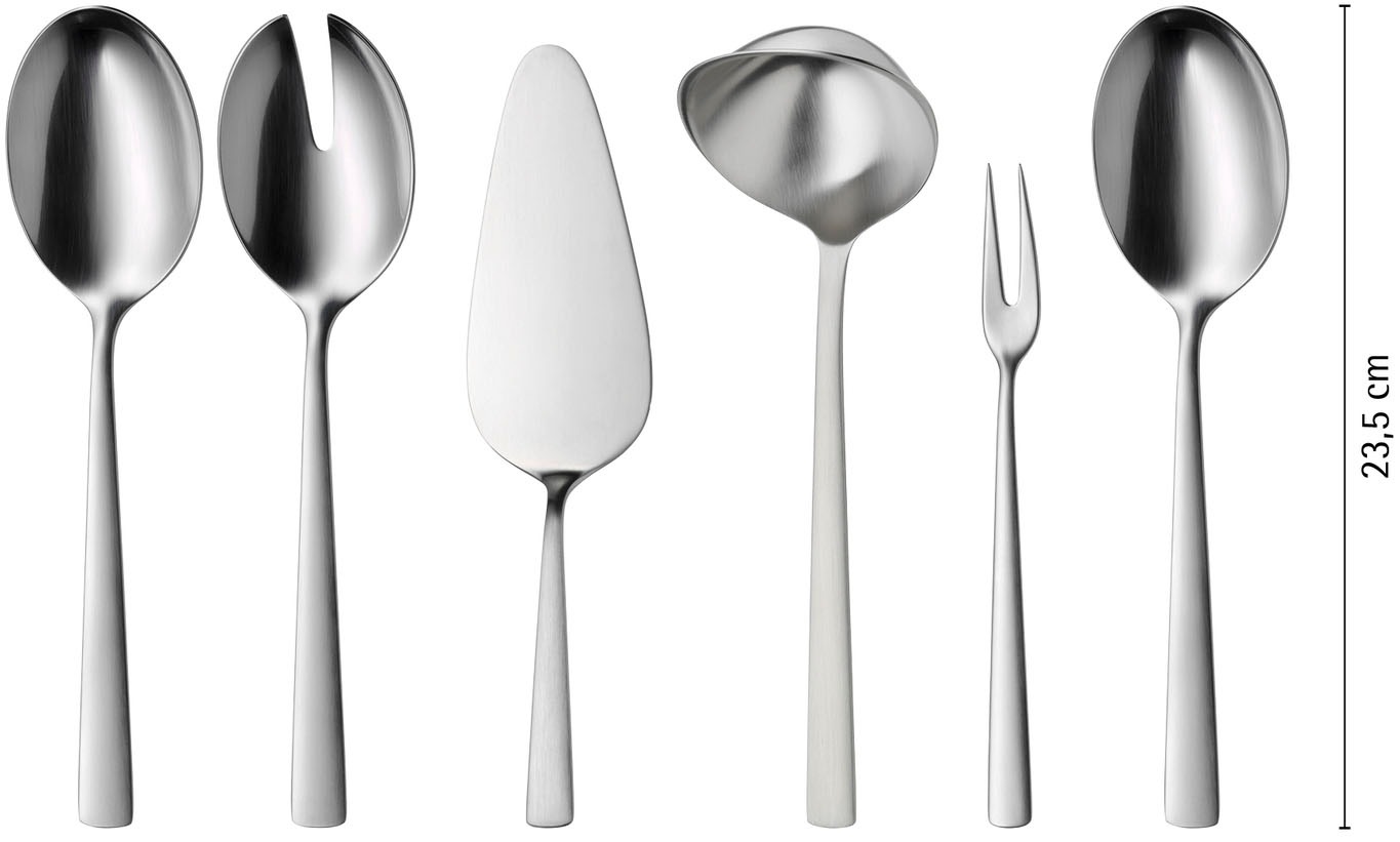 WMF Besteck-Set »Corvo«, (Set, 66 tlg.), mattiert, kratzbeständig, ergonomisch, spülmaschinenfest