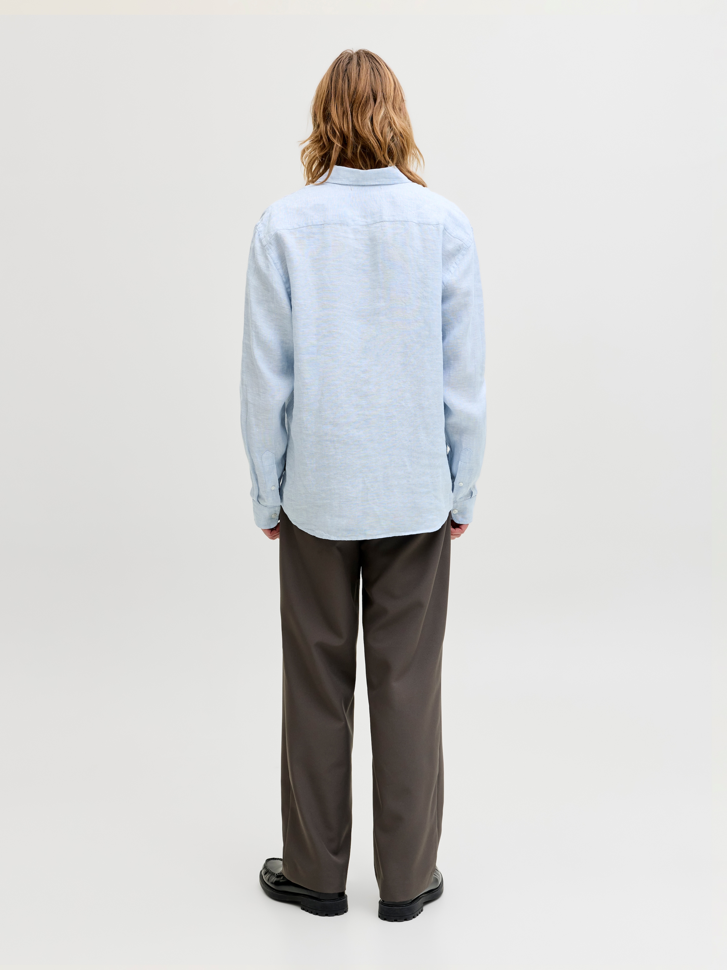 Jack & Jones Langarmhemd »JPRBLALAWRENCE LINEN LS SHIRT SN«