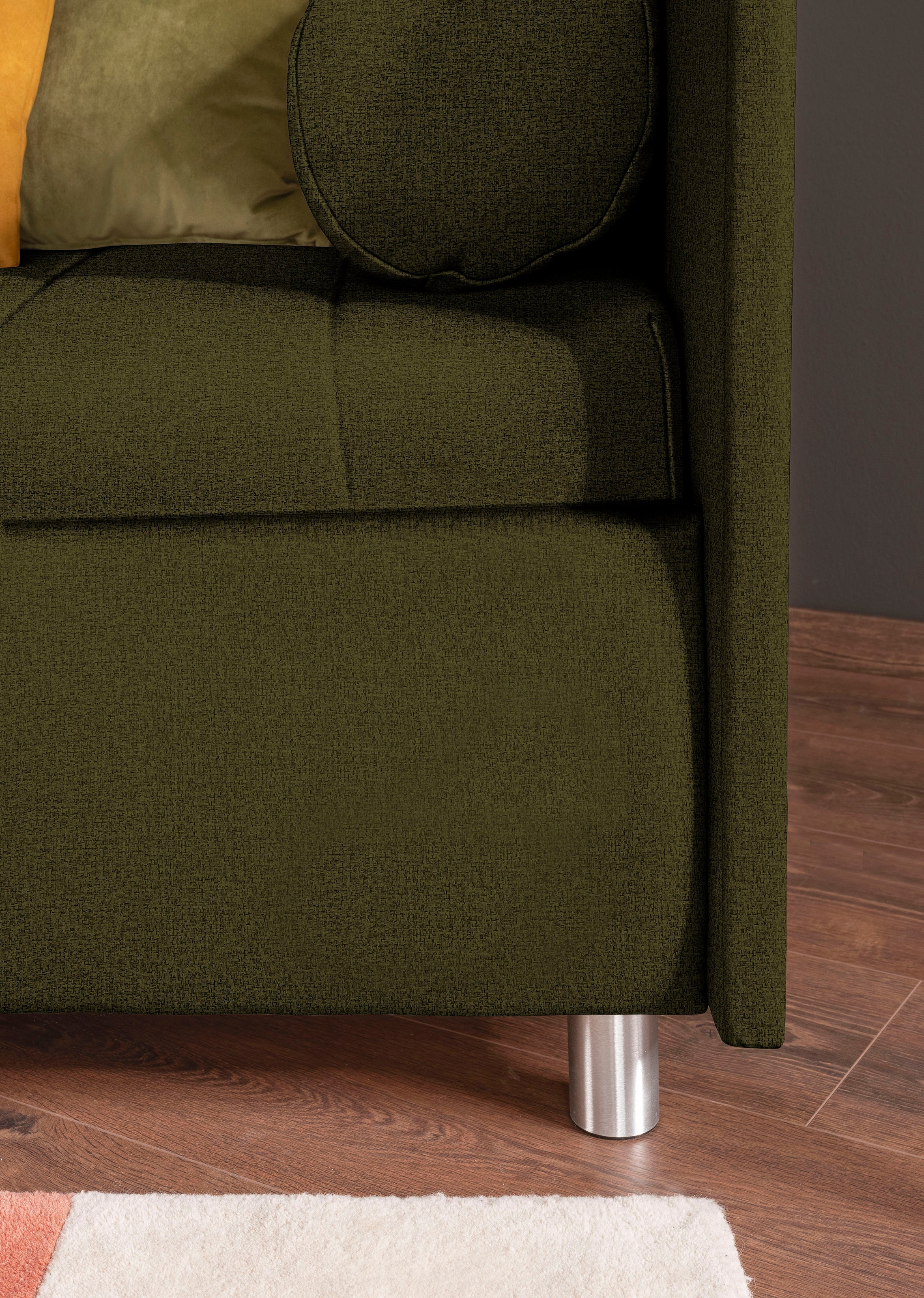 alina Schlafsofa »Kiana«, mit Bettkasten und Zierkissen, Liegefläche 90/200 cm oder 100/200 cm