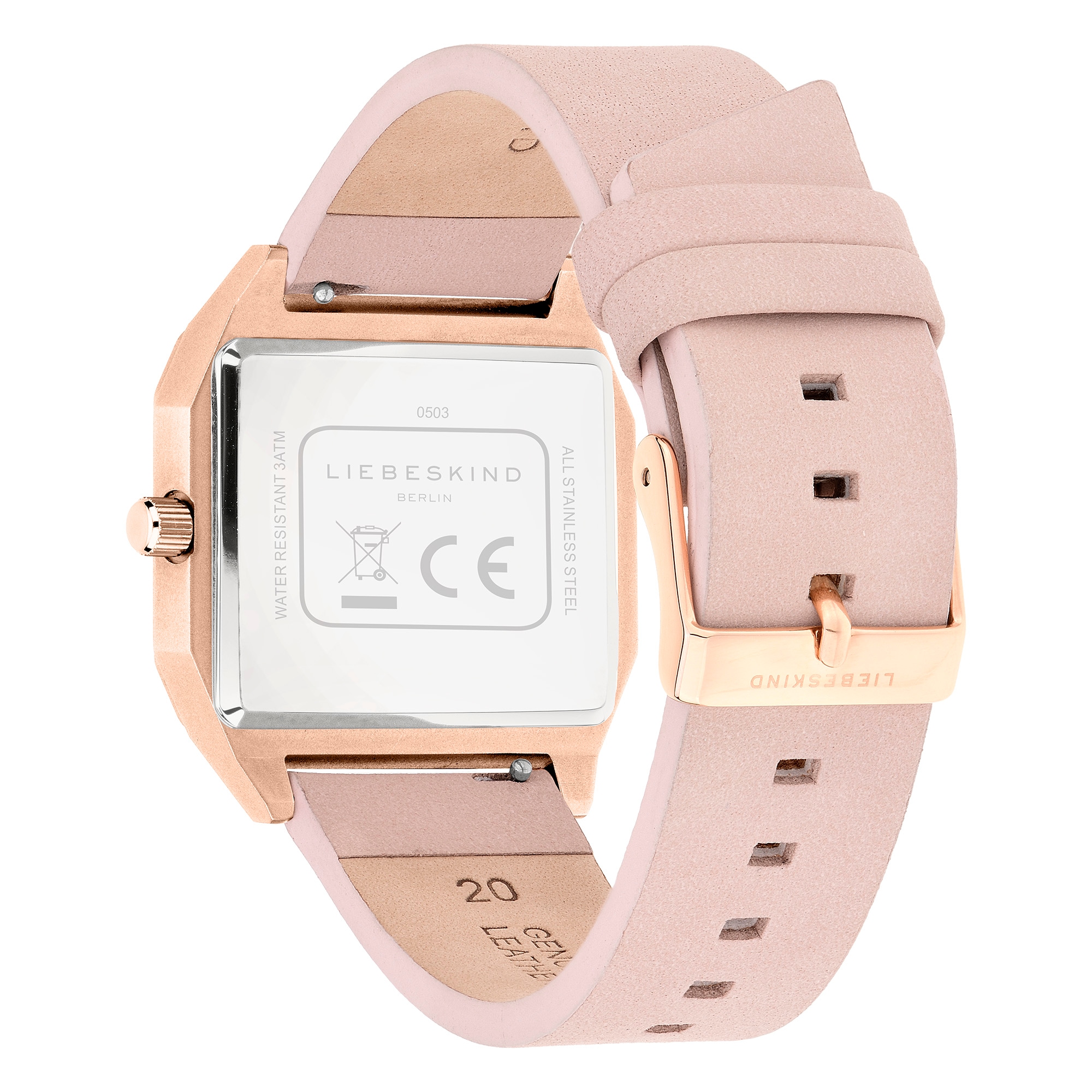 Liebeskind Berlin Quarzuhr »Vinyl Vision«, Armbanduhr, Damenuhr, Lederarmband, analog