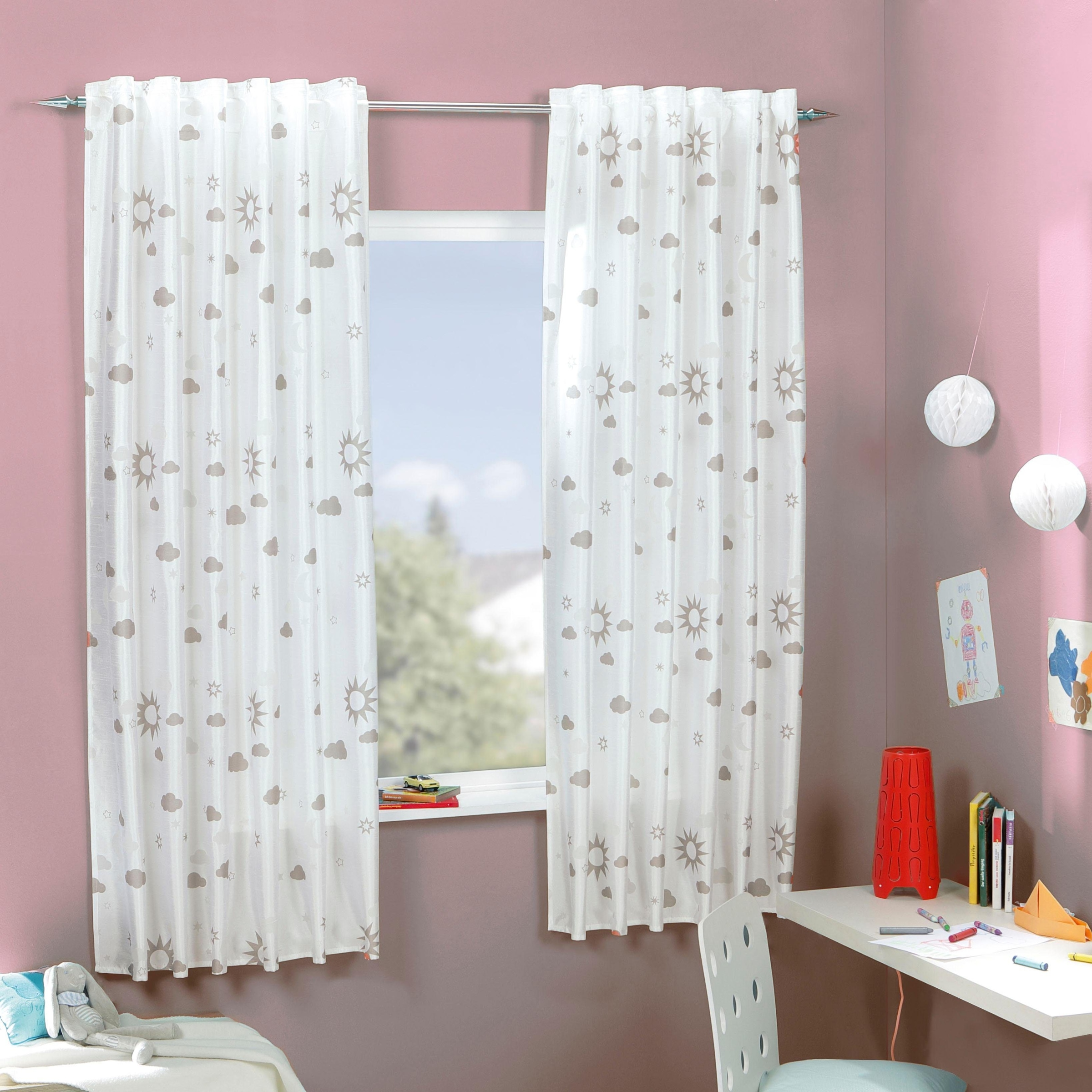 Delindo Lifestyle Gardine »MAGIC« verdeckte Schlaufen 1 Stk. tlg. HxB: 175x günstig online kaufen