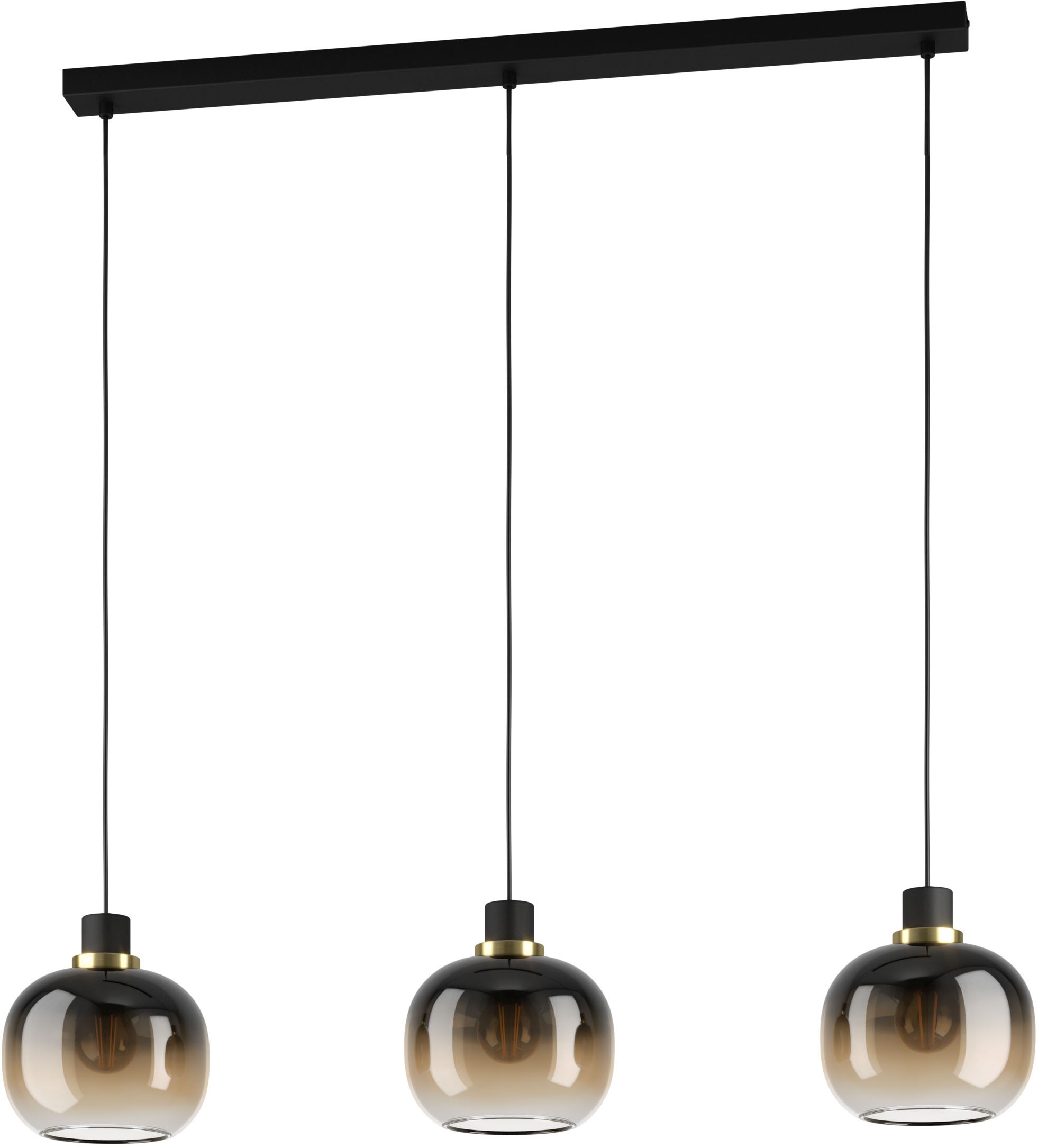 EGLO Hängeleuchte »OILELLA Pendellampe - Stahl - E27 - 3X40W - IP20« E27 1 günstig online kaufen