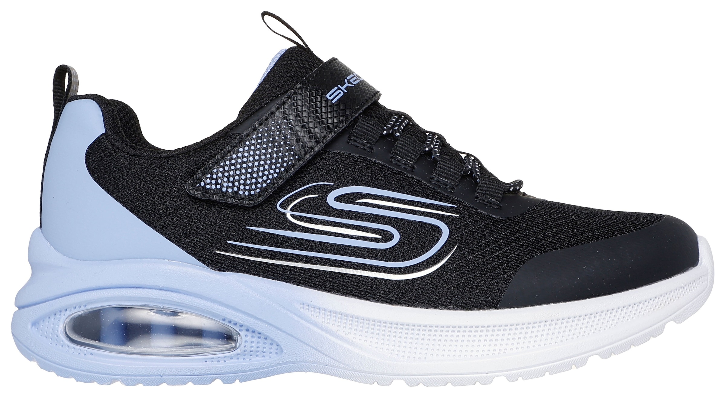 Skechers Sneaker »MICROSPEC MAX ADVANCE«, Slip-OnSneaker, Klettverschluss,S-Logo, Größenschablone zum Download
