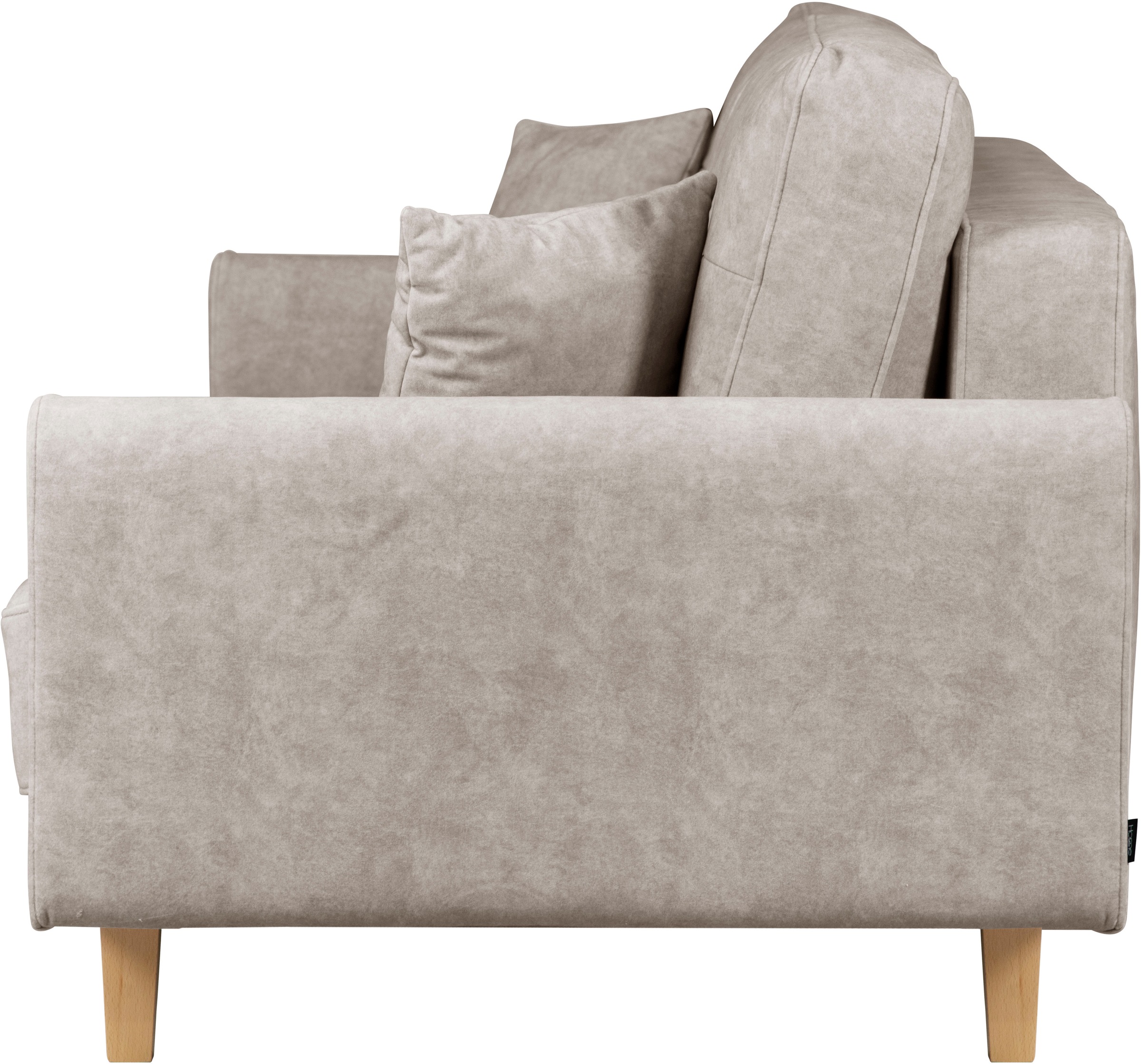 Home affaire 3-Sitzer »TRIPLO optionale Schlafsofa mit Bettkasten, Maße B/T/H: 215/100/89 cm«, Wahlweise Bettfunktion - Liegefläche 145x191 cm, Rücken-, Zierkissen