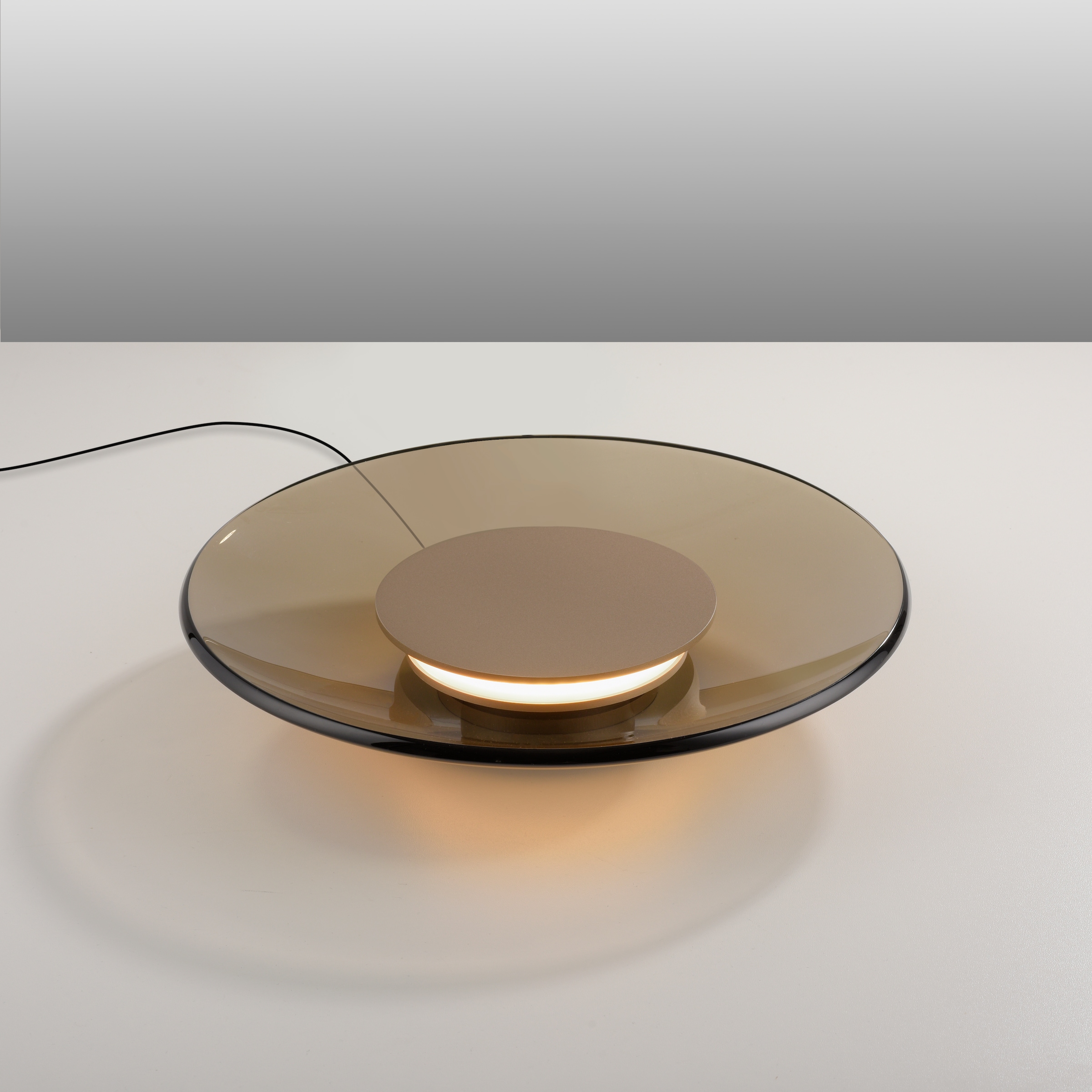 Neuhaus PURE LED Tischleuchte »PURE Moon« LED-Board 1 Stk. Warmweiß Stufenloses dimmen per Touchdimmer, Glas amberfarben