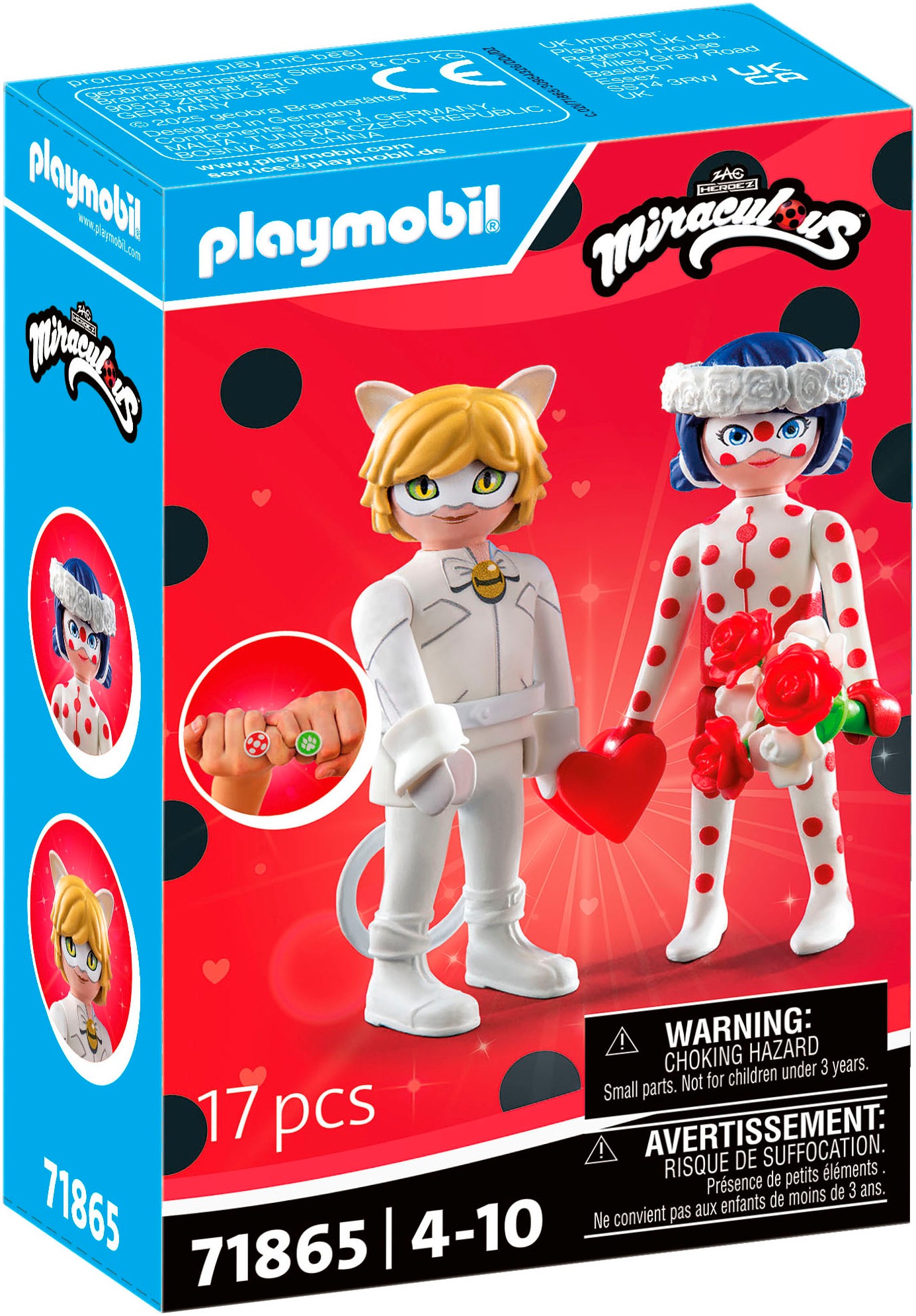 Playmobil® Konstruktions-Spielset »Miraculous: Ladybugs & Cat Noirs Hochzeitstraum (71865)«, (17 St.), Made in Europe