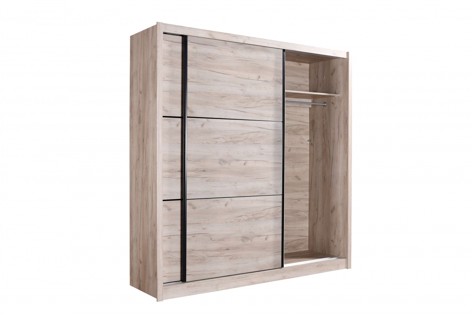 INOSIGN Schwebetürenschrank »Navara Kleiderschrank Wäscheschrank«, in 3 Breiten, mit kompletter Innenausstattung, FSC®-zertifiziert