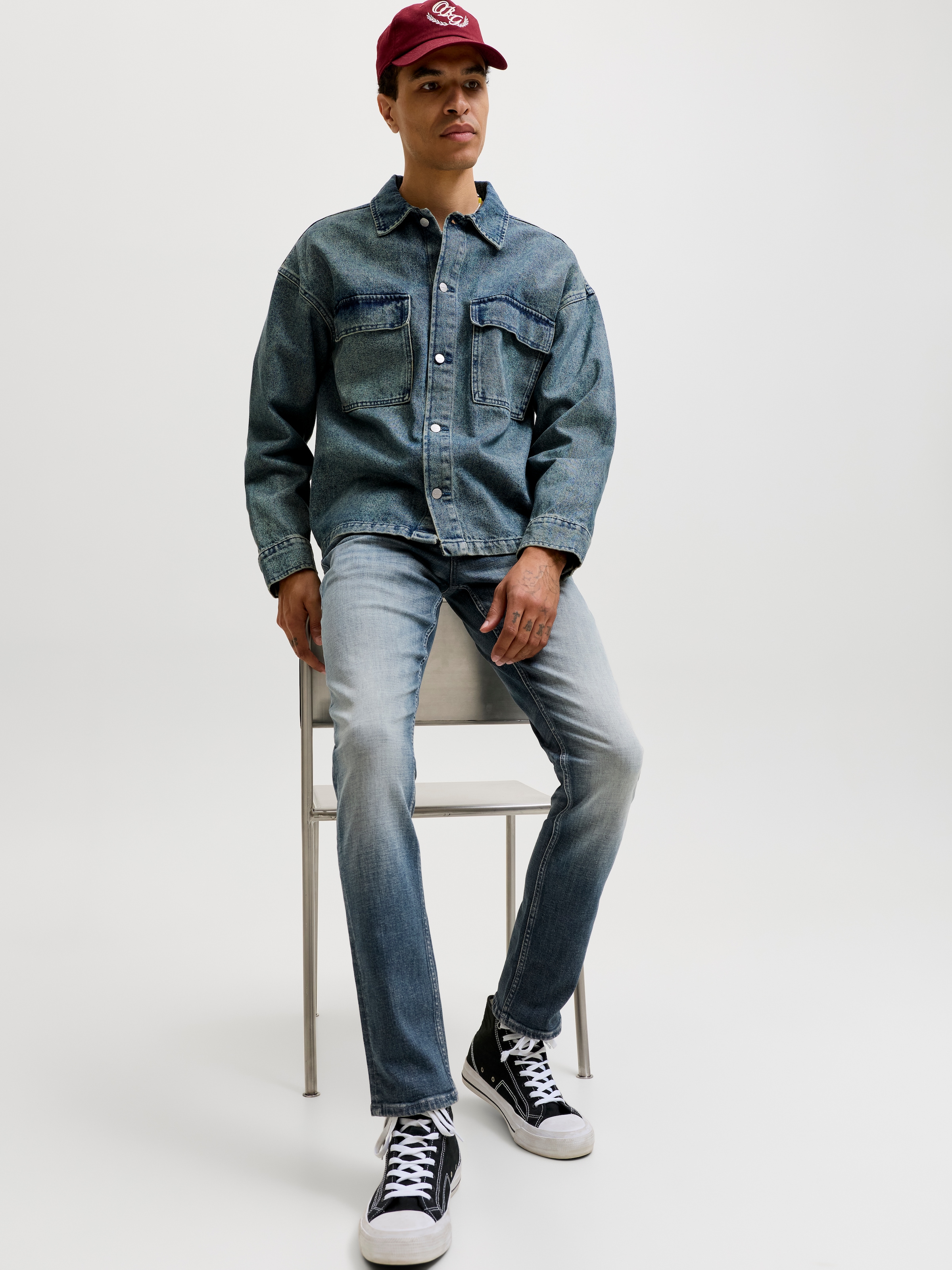Jack & Jones Slim-fit-Jeans »JJIGLENN JJROY JJ 367 SN« Baumwollmischung, slim fit