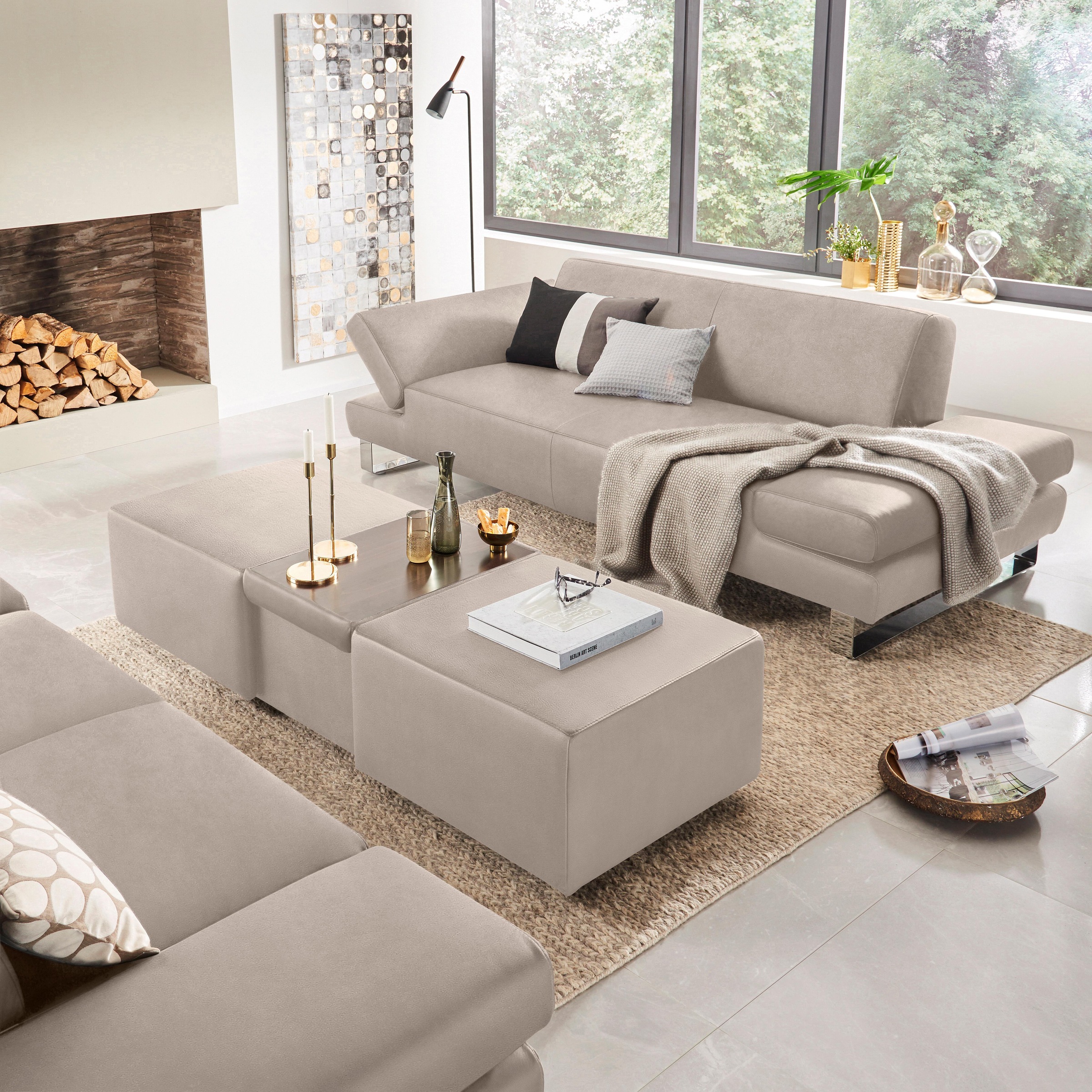 W.SCHILLIG 2-Sitzer »taboo Designsofa mit hohem Sitzkomfort«, mit Normaltiefe, inklusive Armlehnenverstellung