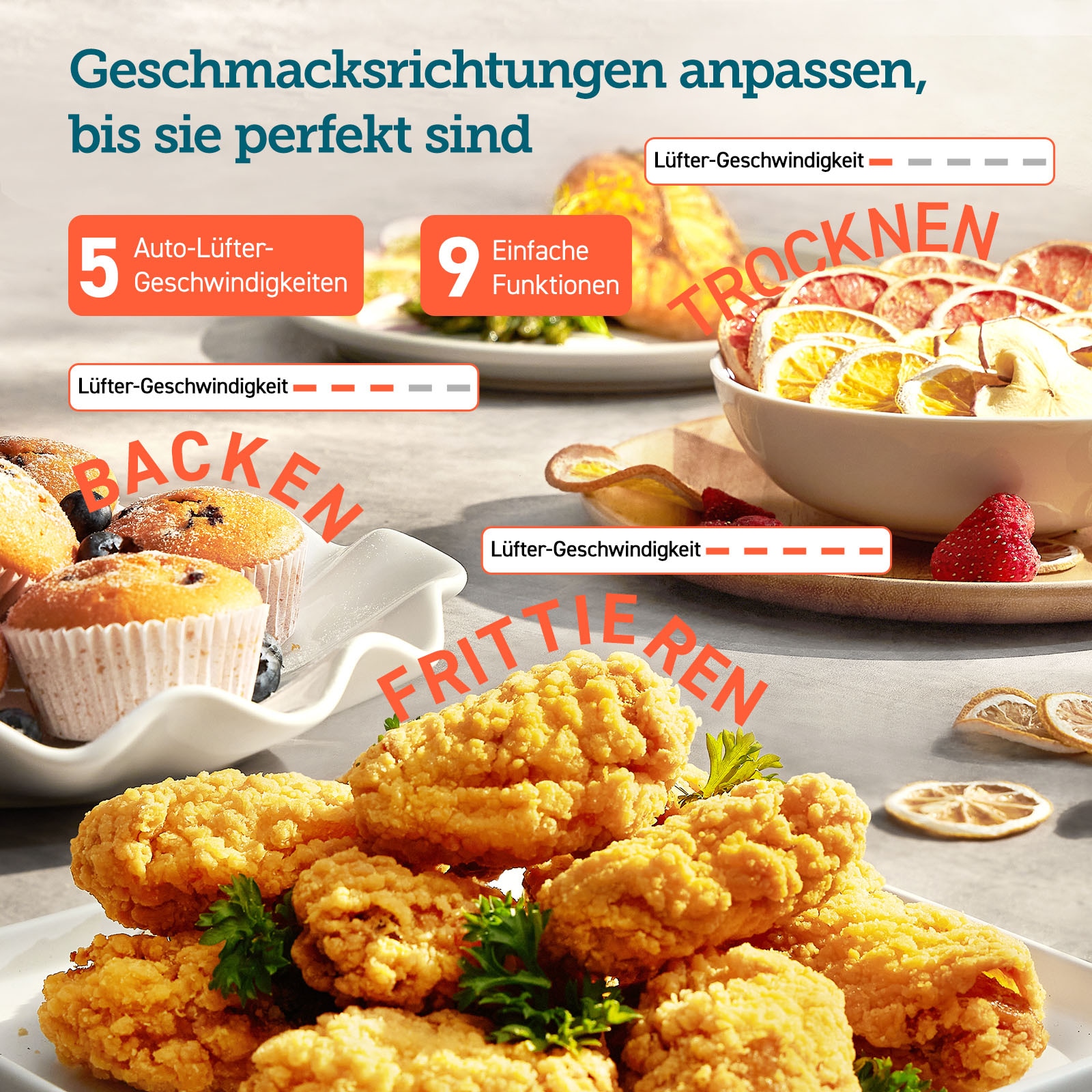 Cosori Heißluftfritteuse »CAF-DC602-KEUR« 1725 W