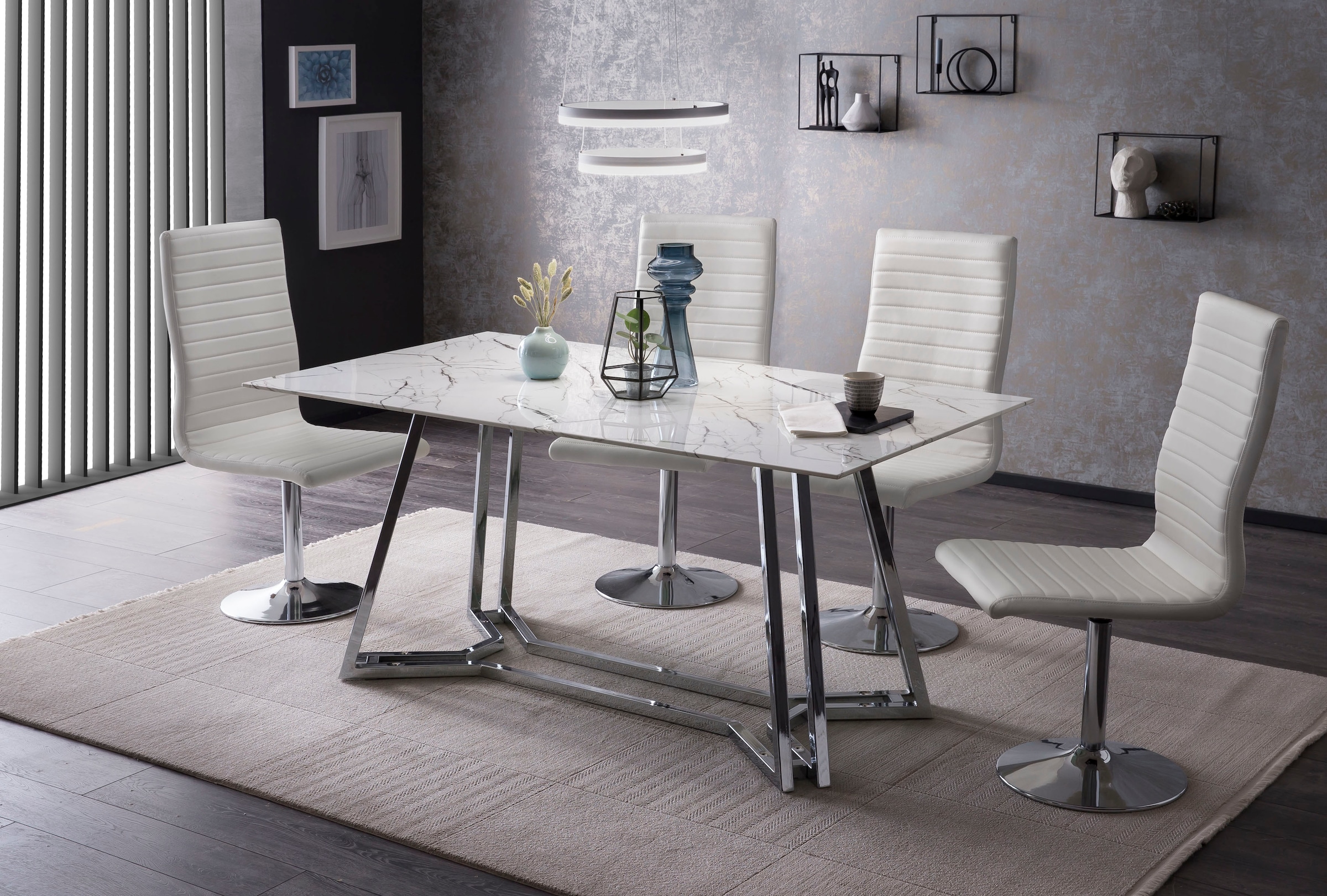 SalesFever Esstisch »Design Tisch für gemütliche Abende« Eleganz trifft Des günstig online kaufen