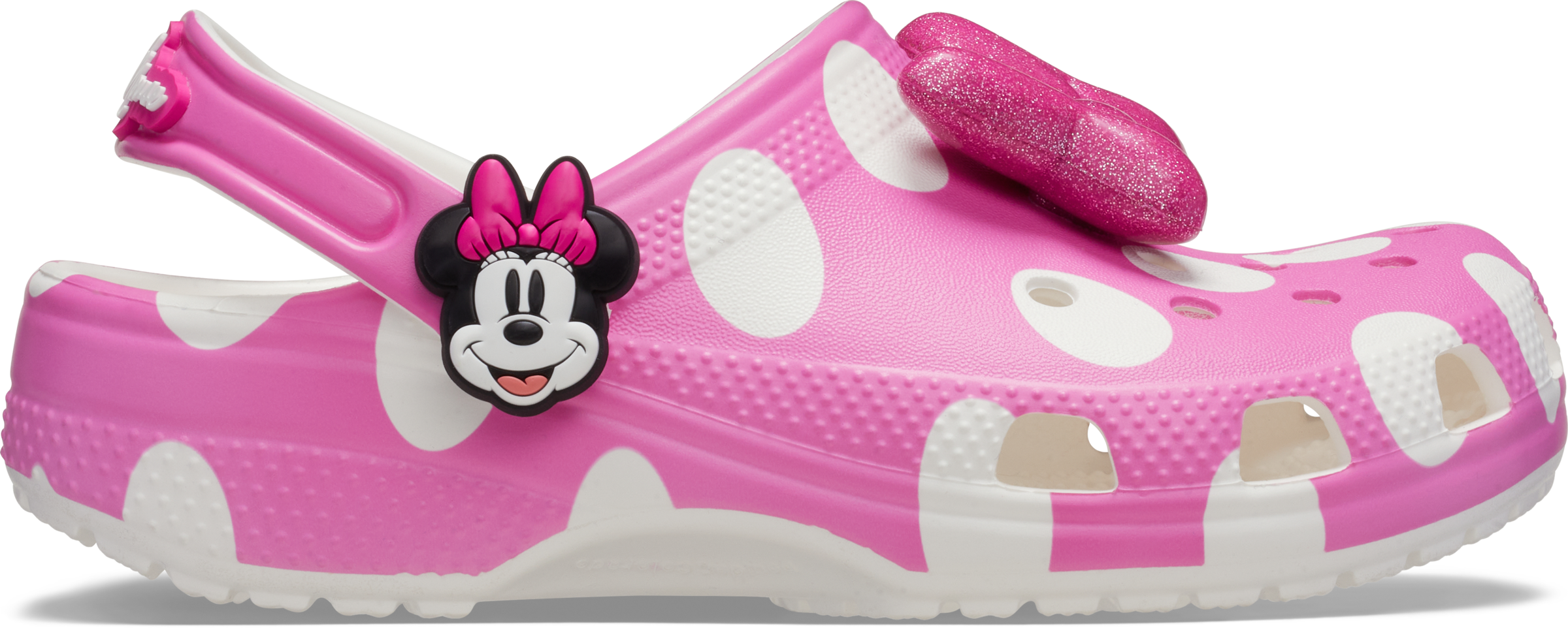 Crocs Clog »Minnie Mouse«  Hausschuh, Sommerschuh, Badeschuh mit schwenkbarem Fersenriemen
