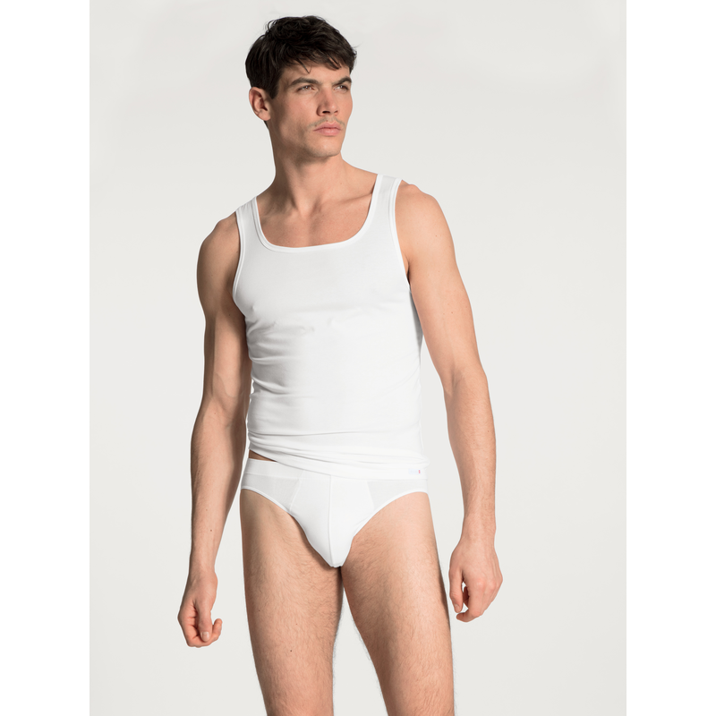 CALIDA Muskelshirt »Evolution« Karree-Ausschnitt, breite Träger, Single Jersey, Baumwollmix weiß S (46/48) S (46/48) Athletic-Shirt von CALIDA