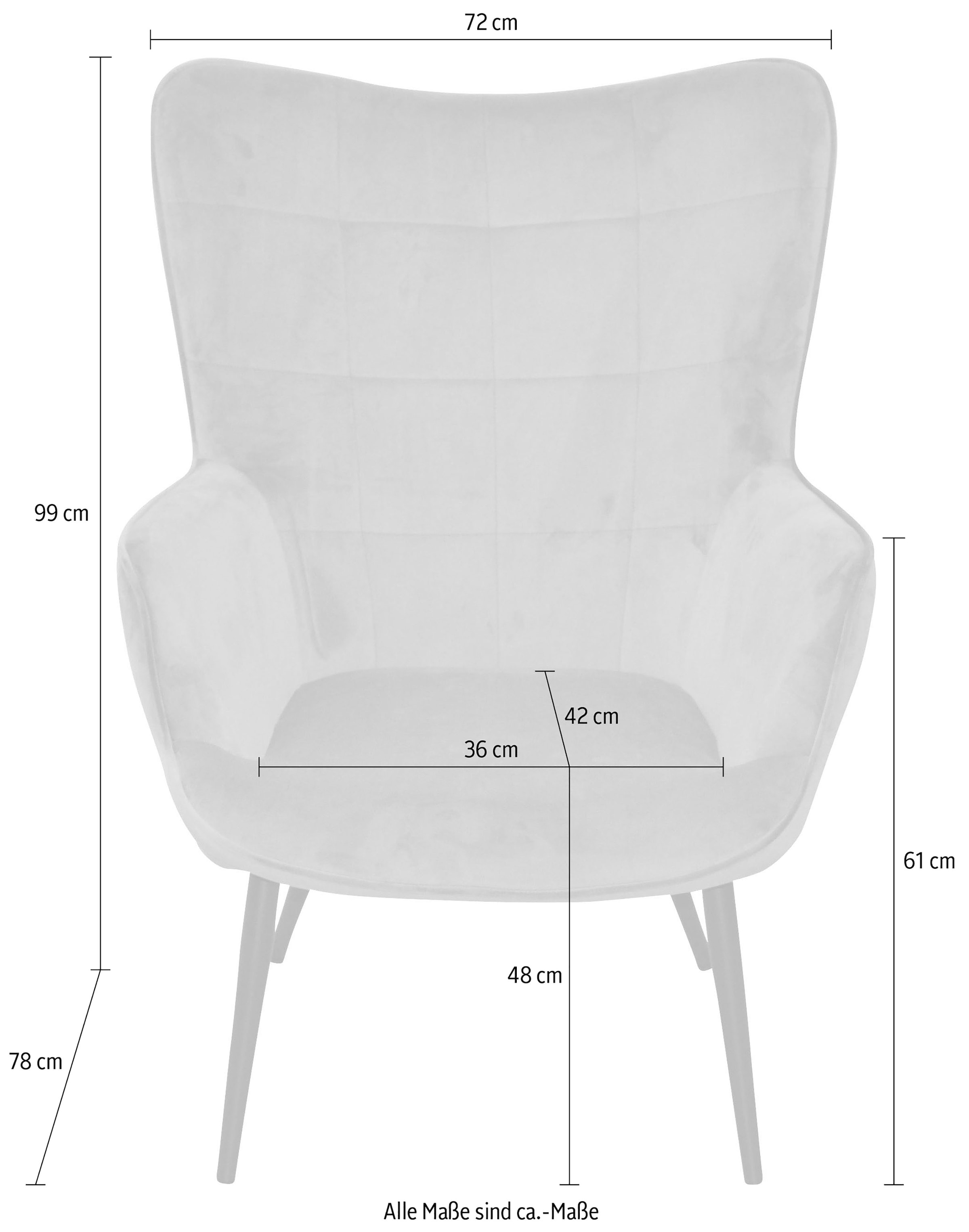HOFMANN LIVING Sessel kaufen AND lackiert aus »Jaro«, Stahlrohr, Beinen mit Polstersessel Raten auf MORE schwarz