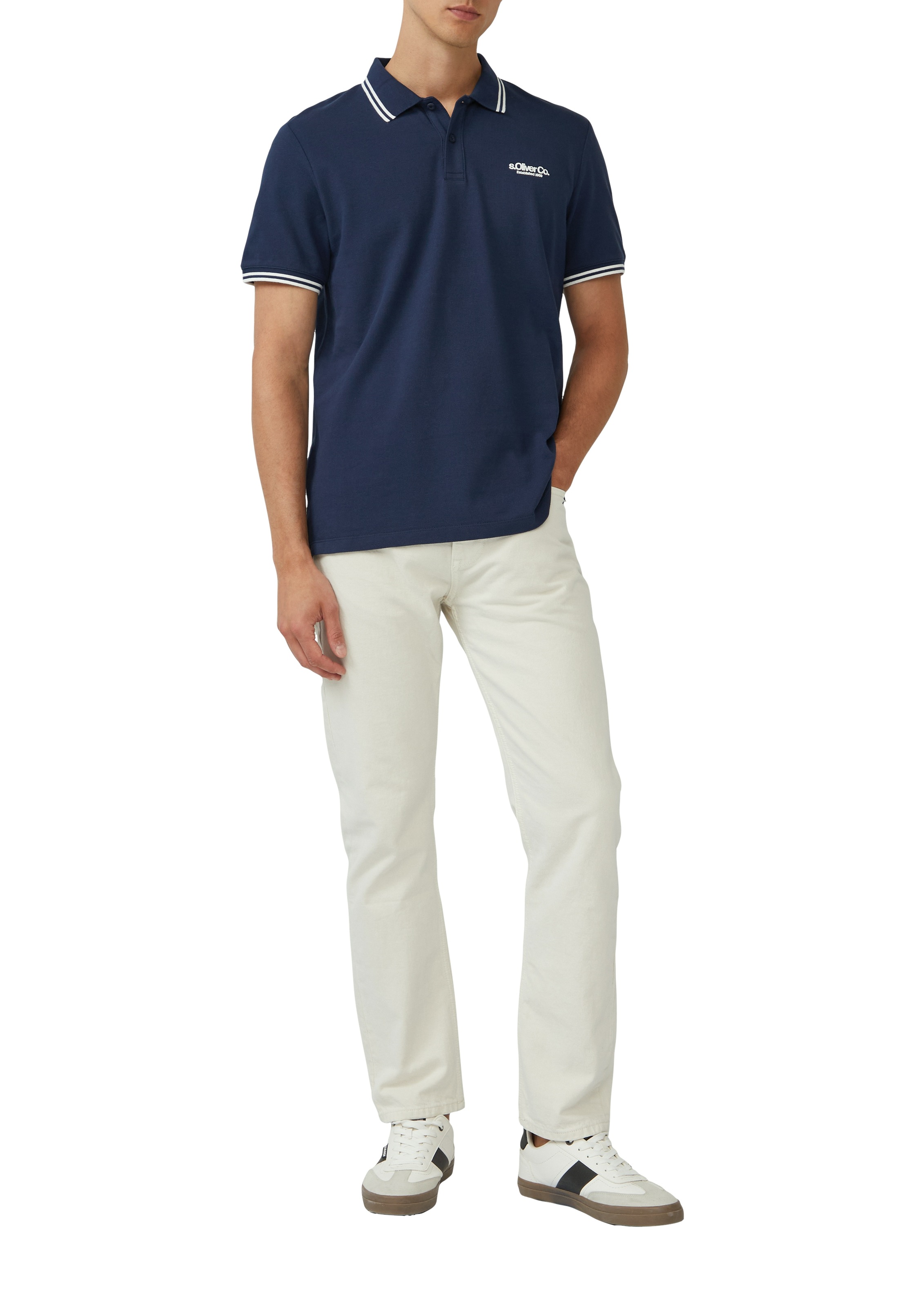 s.Oliver Poloshirt, mit Logo Schriftzug
