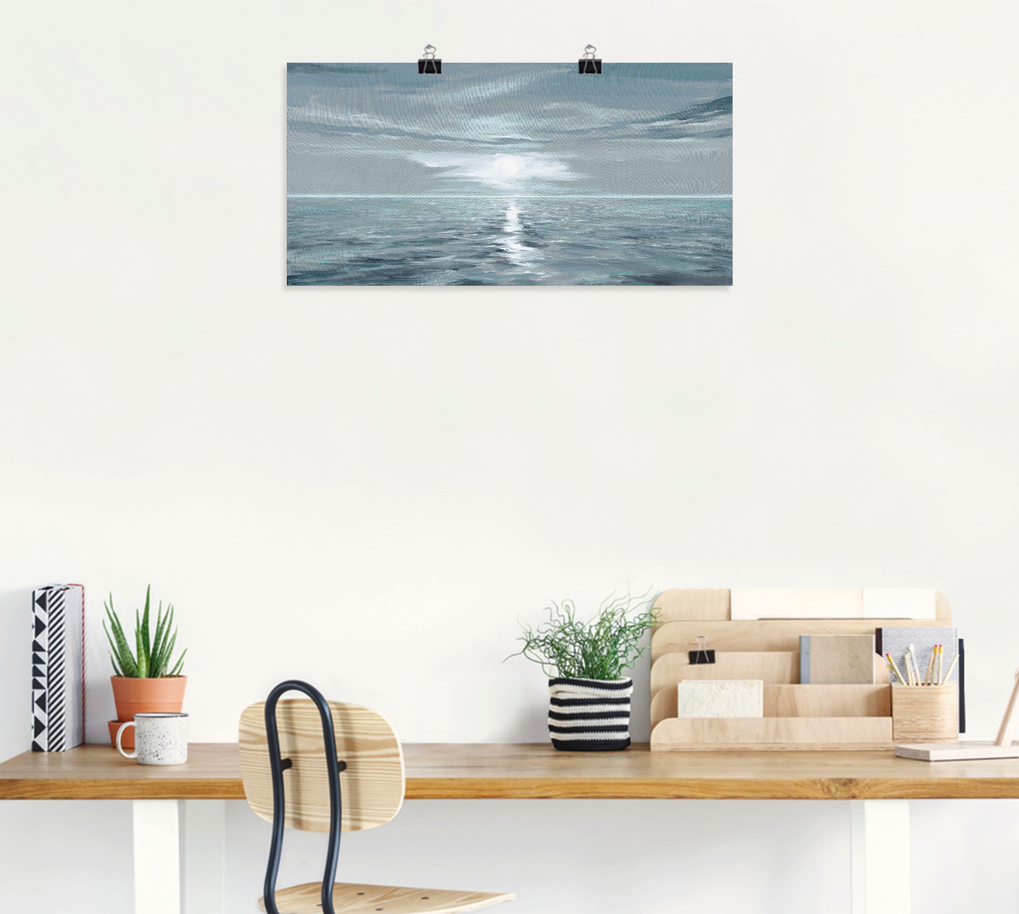 Artland Wandbild »Eisblaues Meer«, Gewässer, (1 St.), als Alubild, Outdoorbild, Leinwandbild, Poster, Wandaufkleber