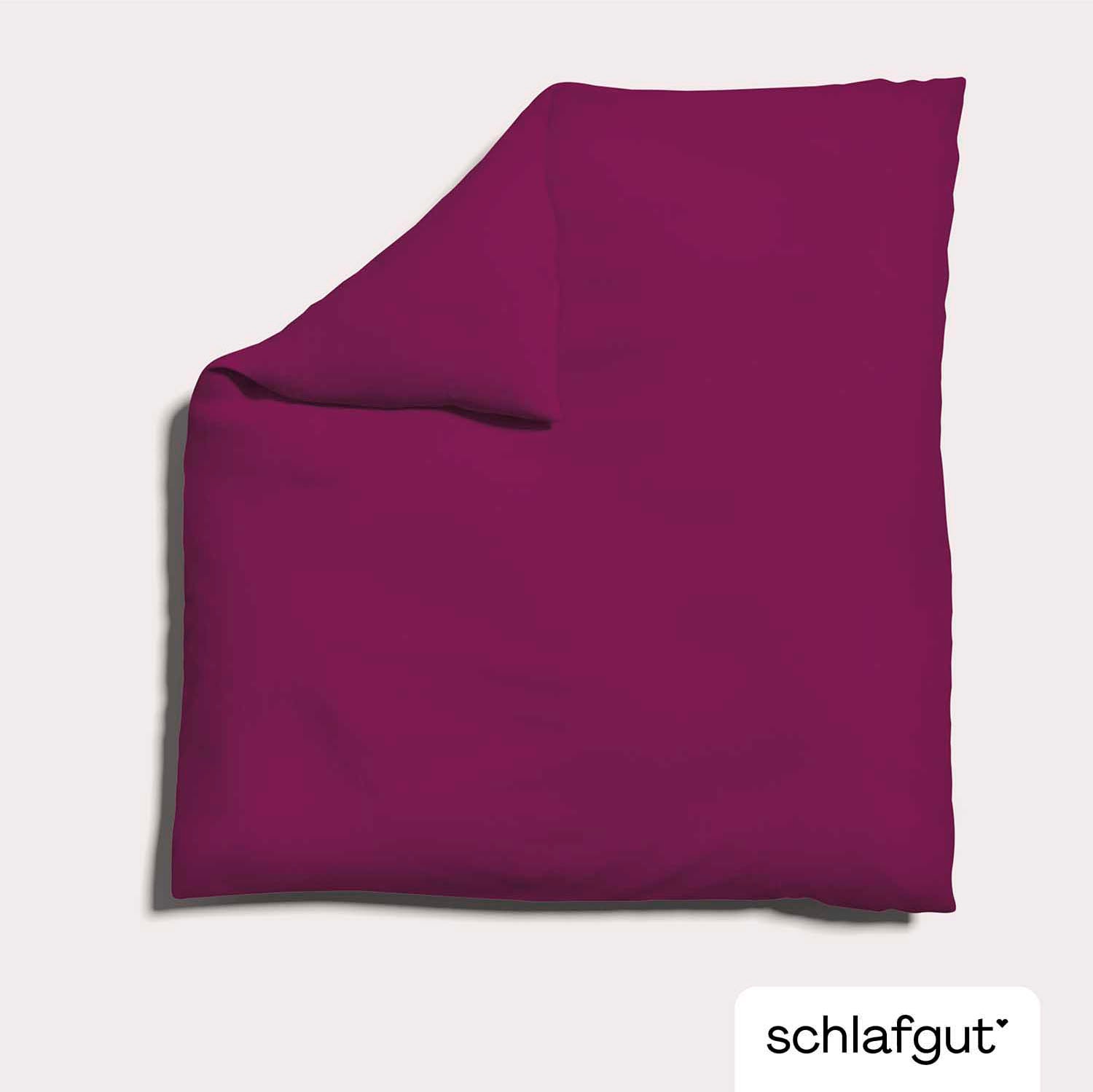 Schlafgut »Premium Bettbezug Knitted Jersey (1 St)« Ton-in-Ton Reißverschluss, Bio-Baumwolle mit Elasthan, Uni, OEKO Tex