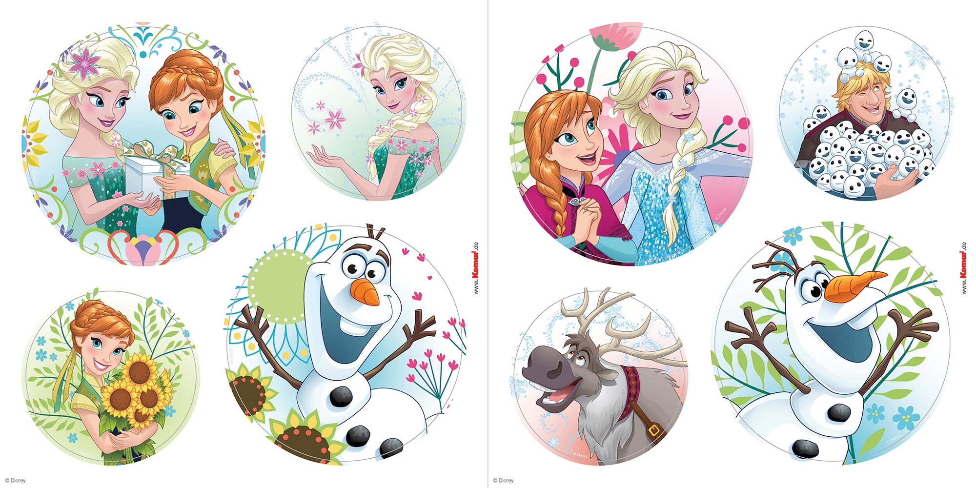 Komar Fensterbild »Fenstersticker - Frozen Springday - Größe 30 x 30 cm« 30 x 30 cm, 2 Bogen