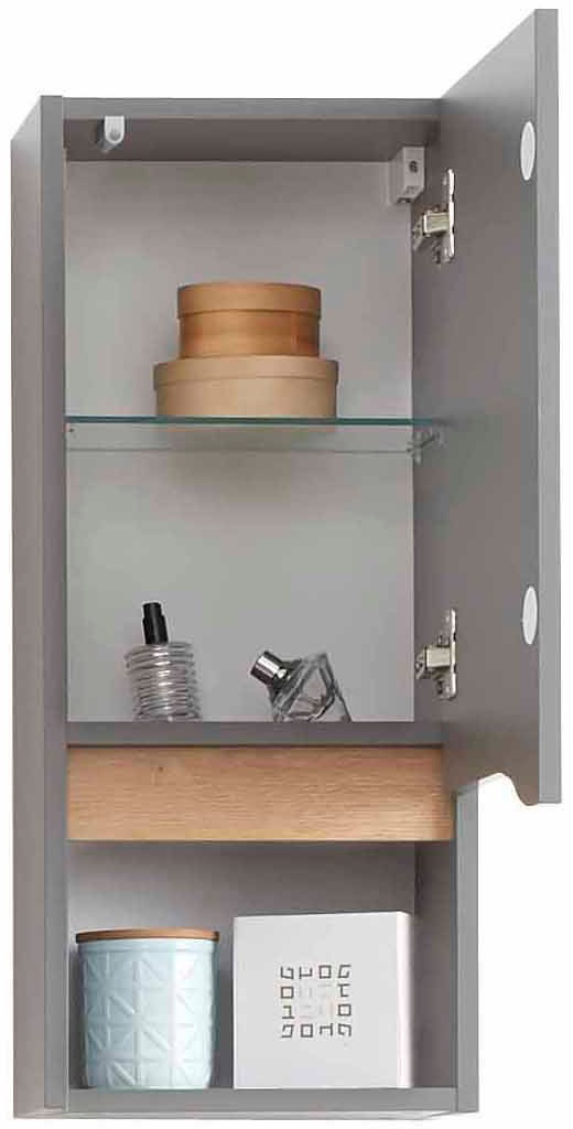 Saphir Badmöbel-Set »Quickset 5-teilig, Waschbeckenunterschrank mit LED-Spiegelschrank« 5 Stk. tlg.