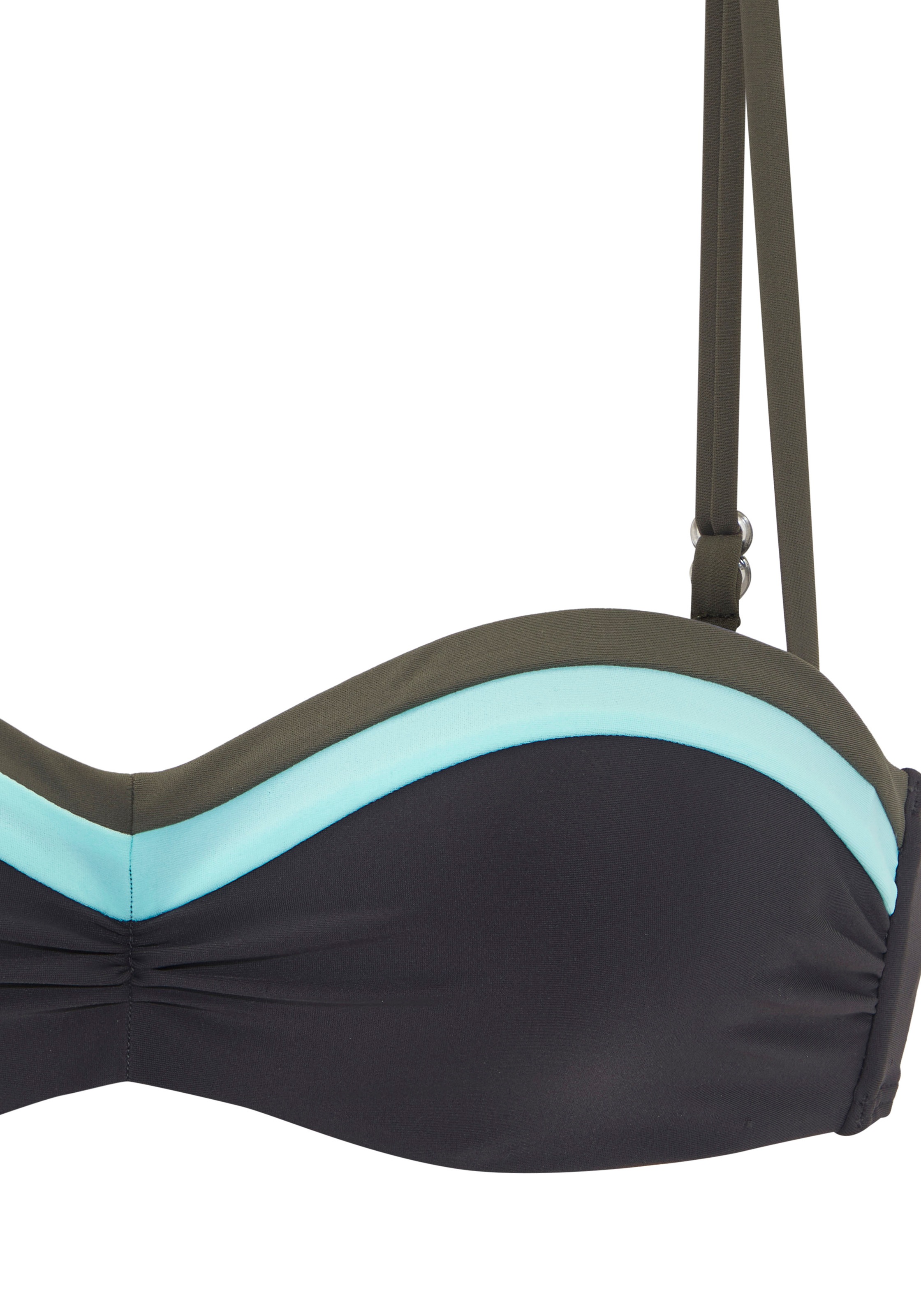 s.Oliver Bügel-Bandeau-Bikini-Top »Yella« mit kontrastfarbenen Details