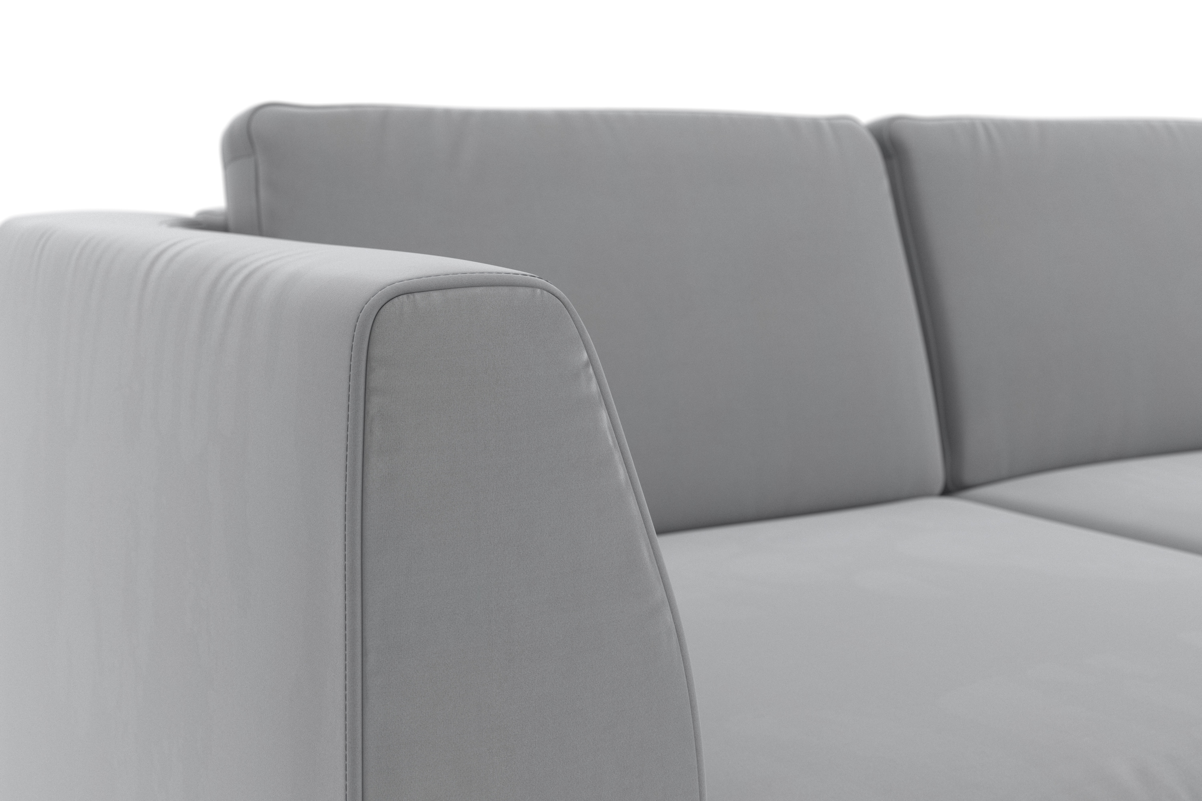 sit&more Ecksofa »Olsen L-Form«, inklusive Sitztiefenverstellung, wahlweise mit Bettfunktion, 15cm hoch